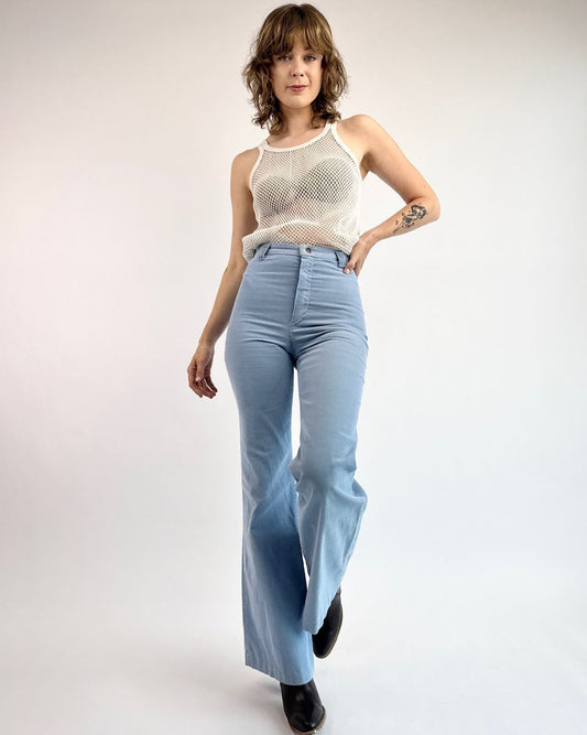 Ditto Pastel Plains Blue Corduroy Bells