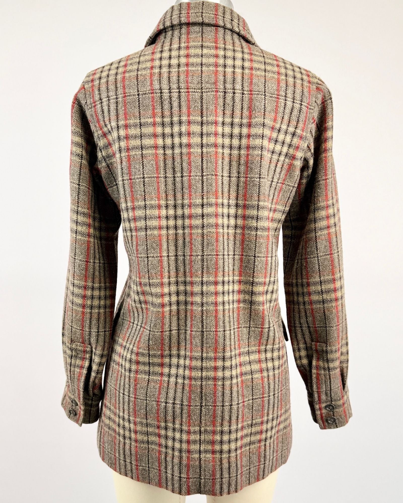 70s YSL Wool Plaid Jacket