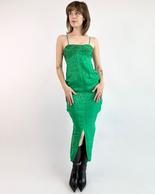 Ungaro The Green Gatsby Silk Dress