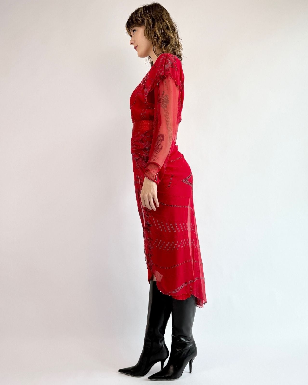 Zandra Rhodes Firecracker Maxi Dress