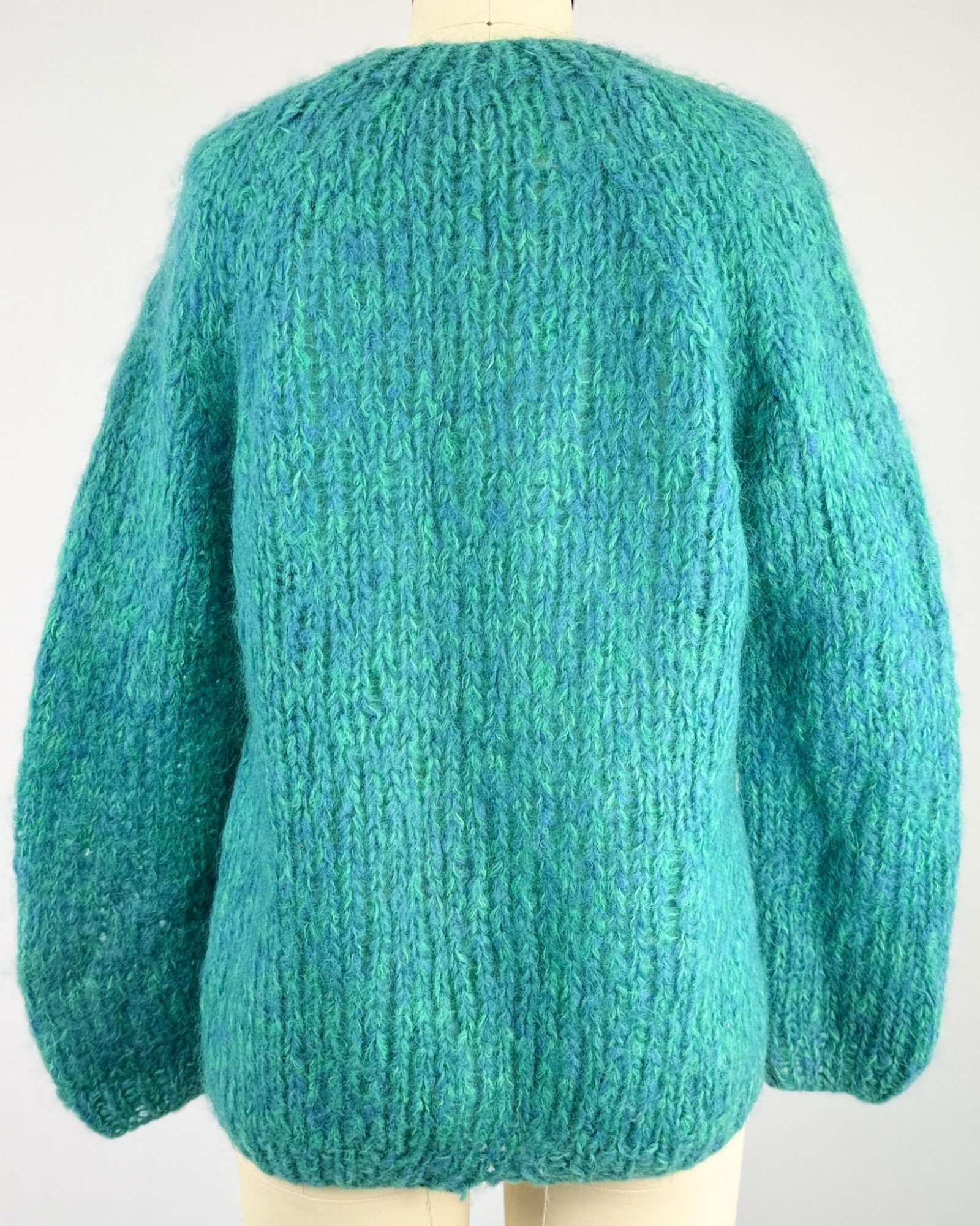 50s Teal Mohair Cardigan