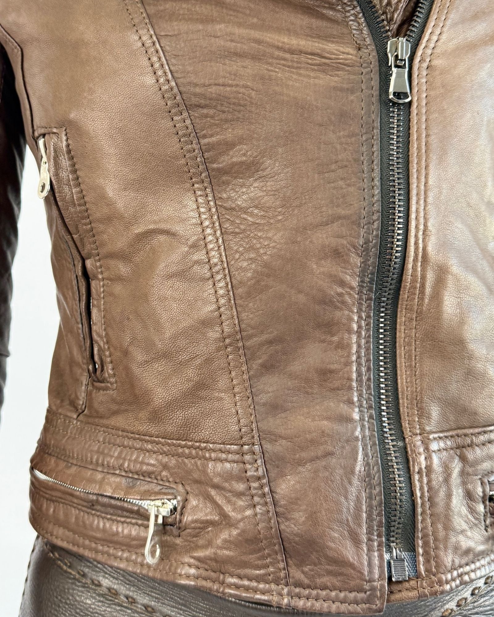 Coco a GoGo Leather Biker Jacket