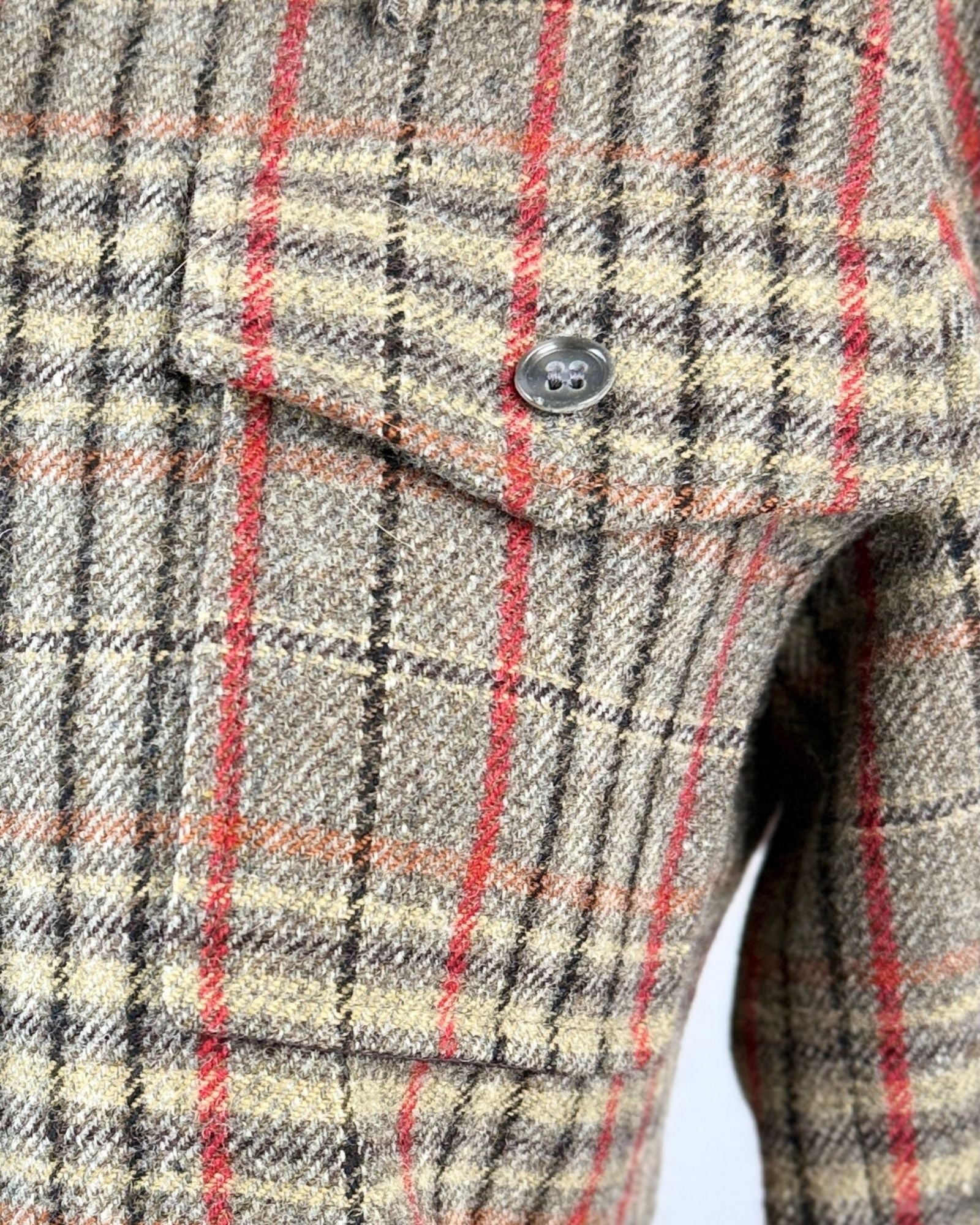 70s YSL Wool Plaid Jacket