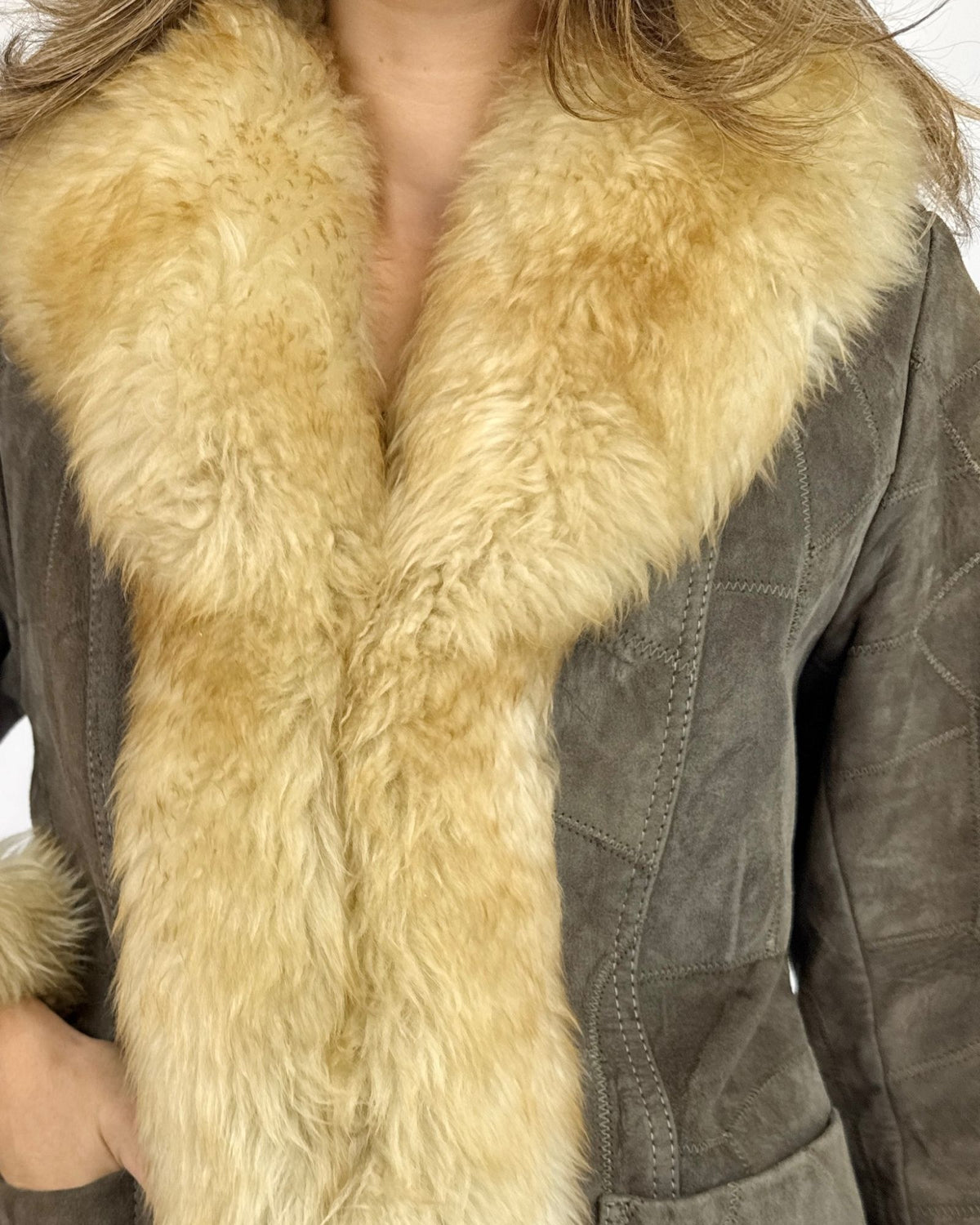Cozy Overcast Patchwork Penny Lane Coat