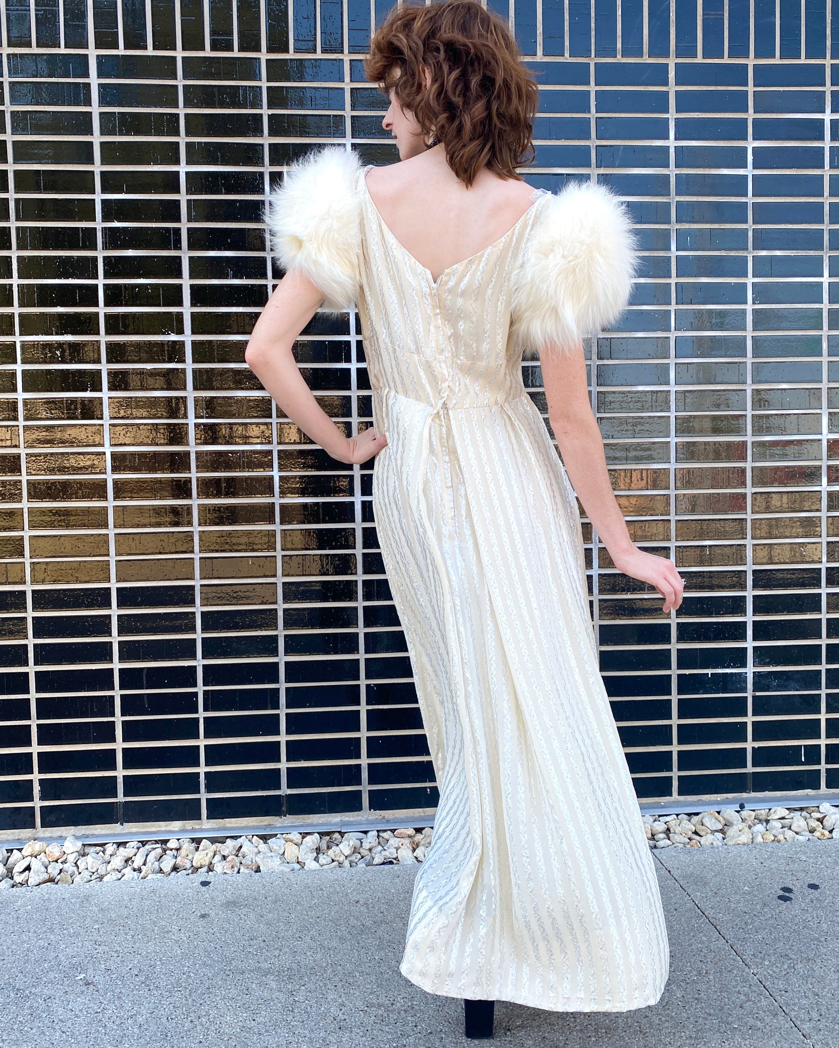 Snow Queen Metallic Maxi