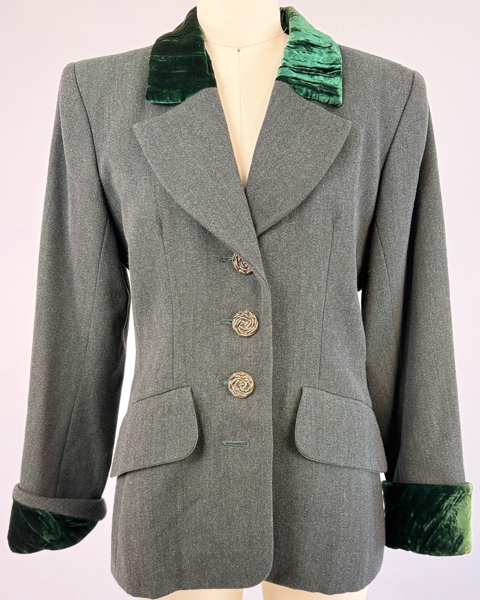 YSL Green Wool Blazer