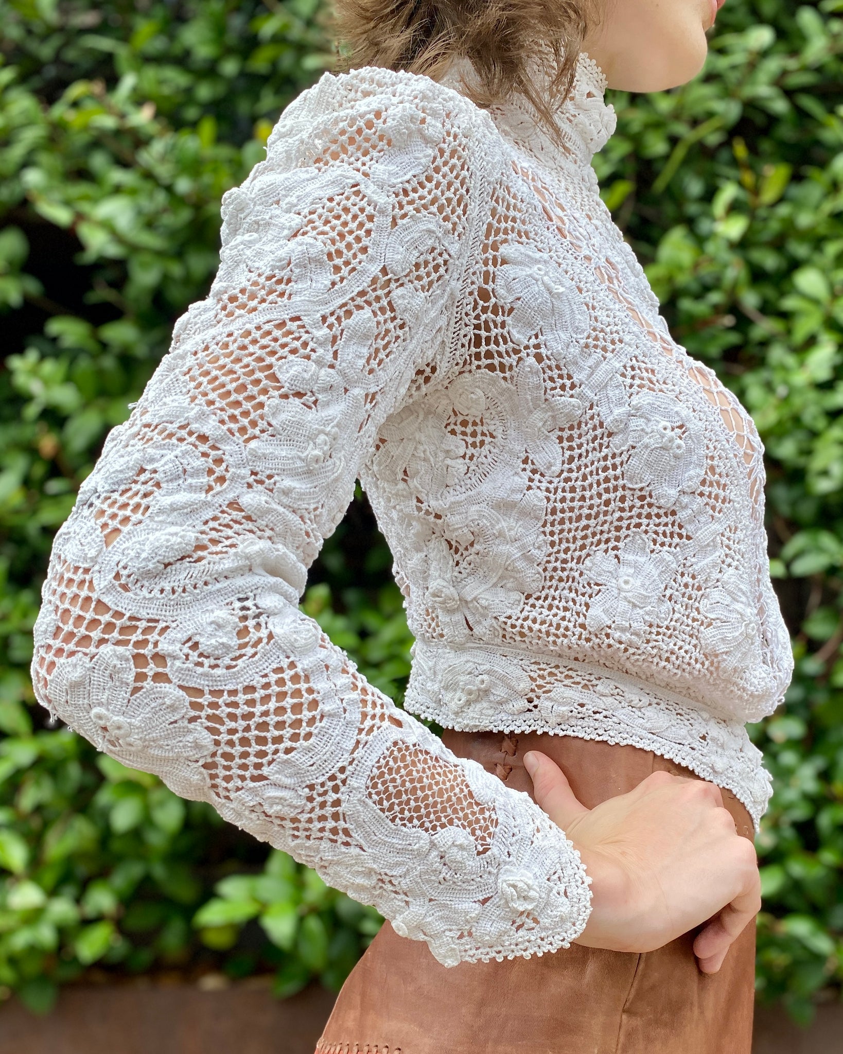 Swan Dance Crochet Edwardian Top