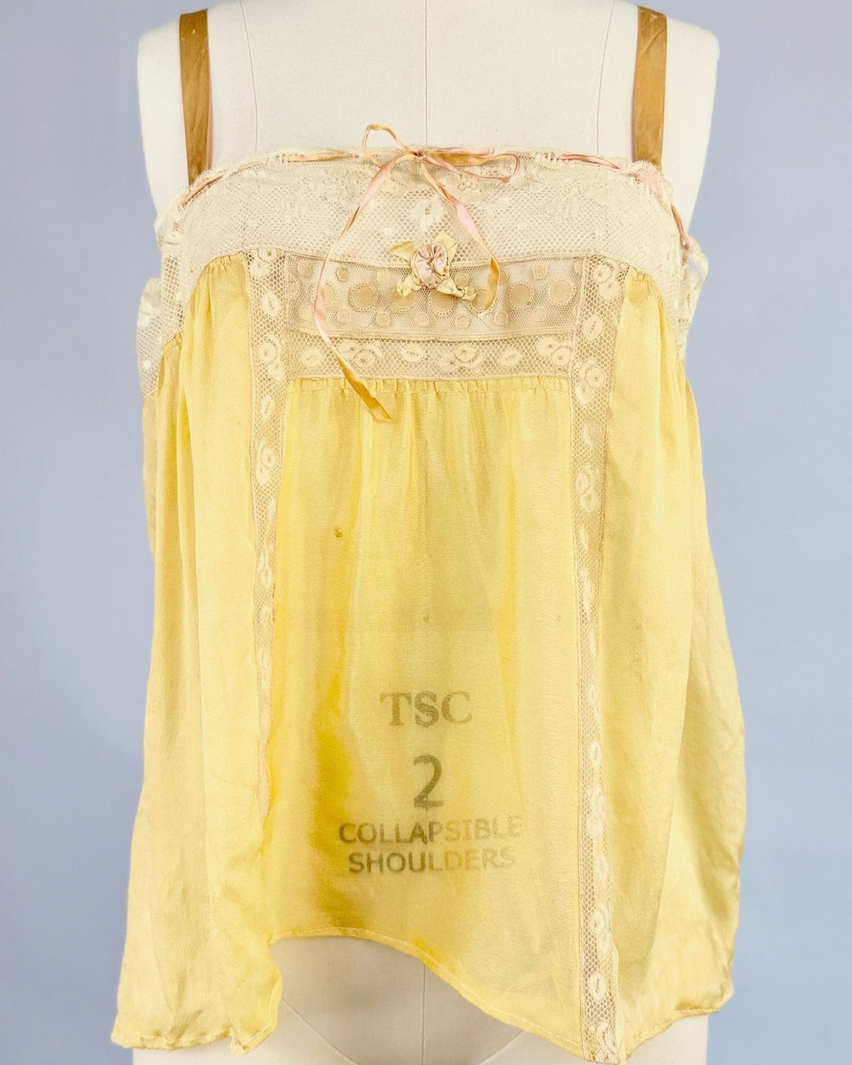 1920s Gold Lace Top
