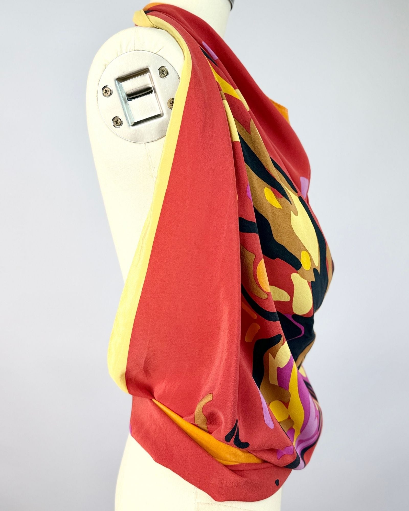 Krizia Butterfly Silk Scarf