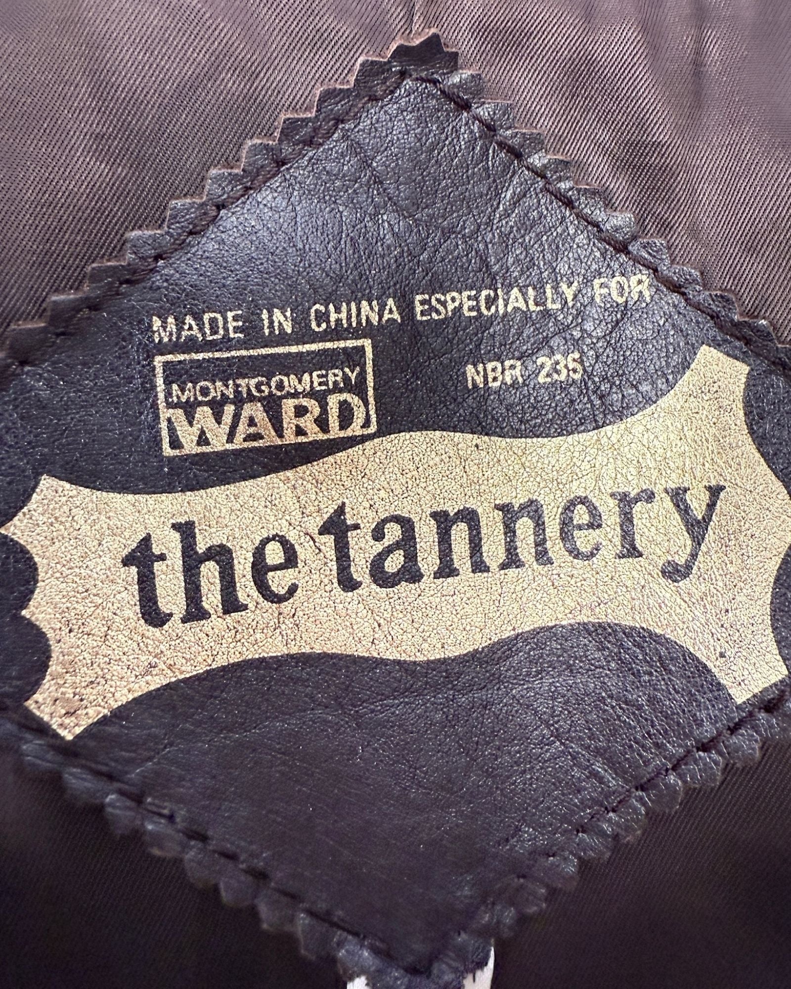 Cherbourg at Night Black Leather Trench Coat