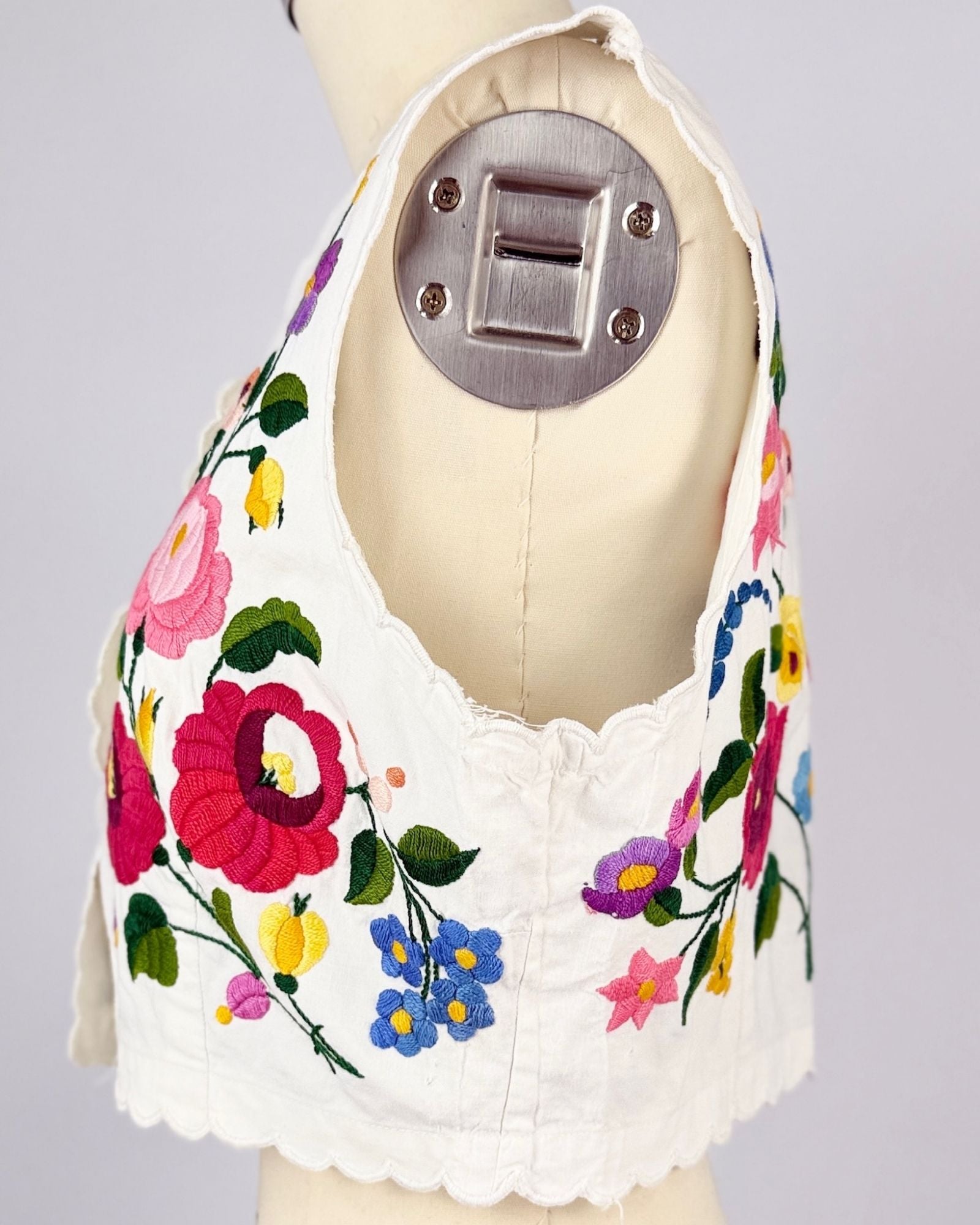 Embroidered Flower Power Top