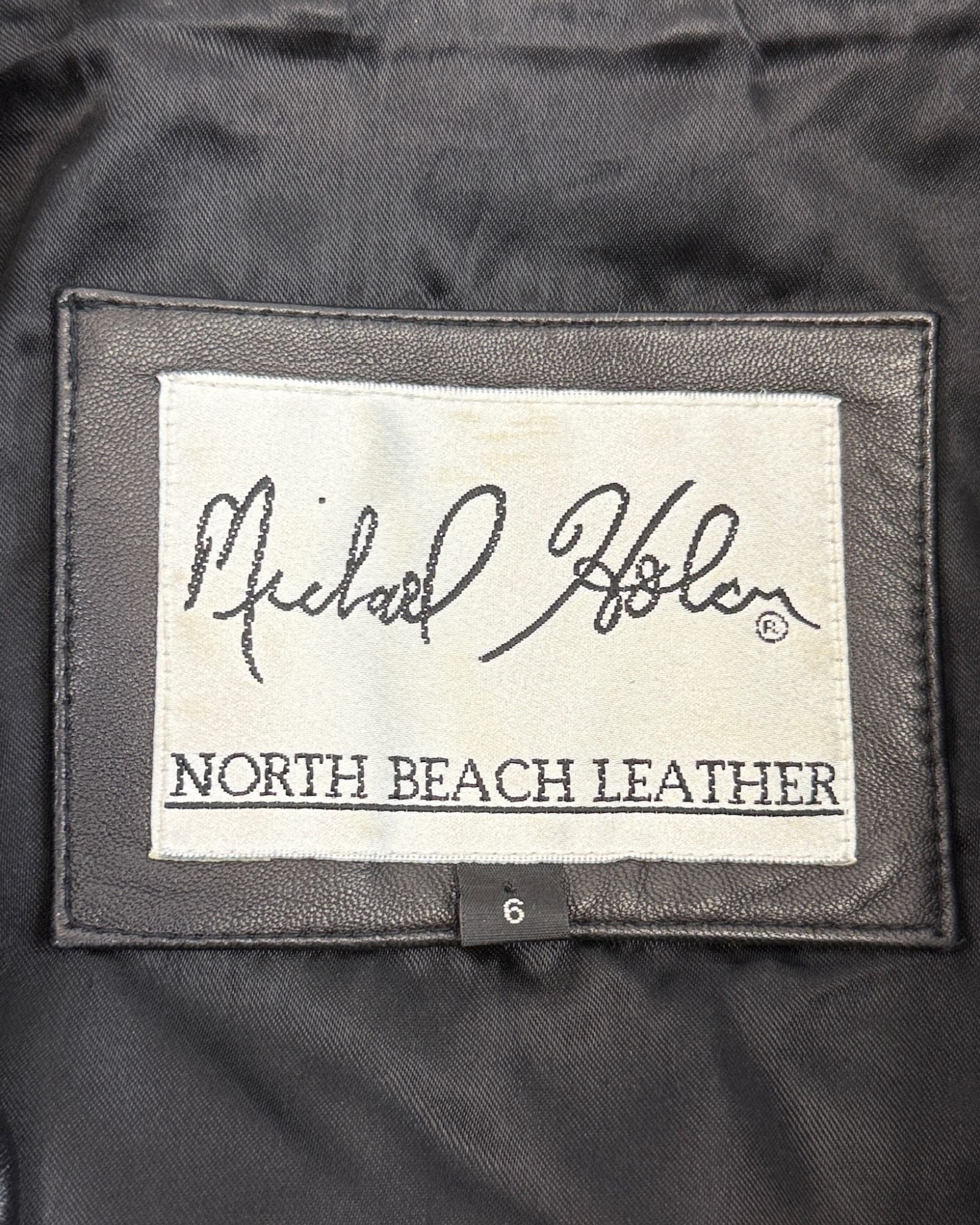 North Beach Leather Suede and Striped Jacket