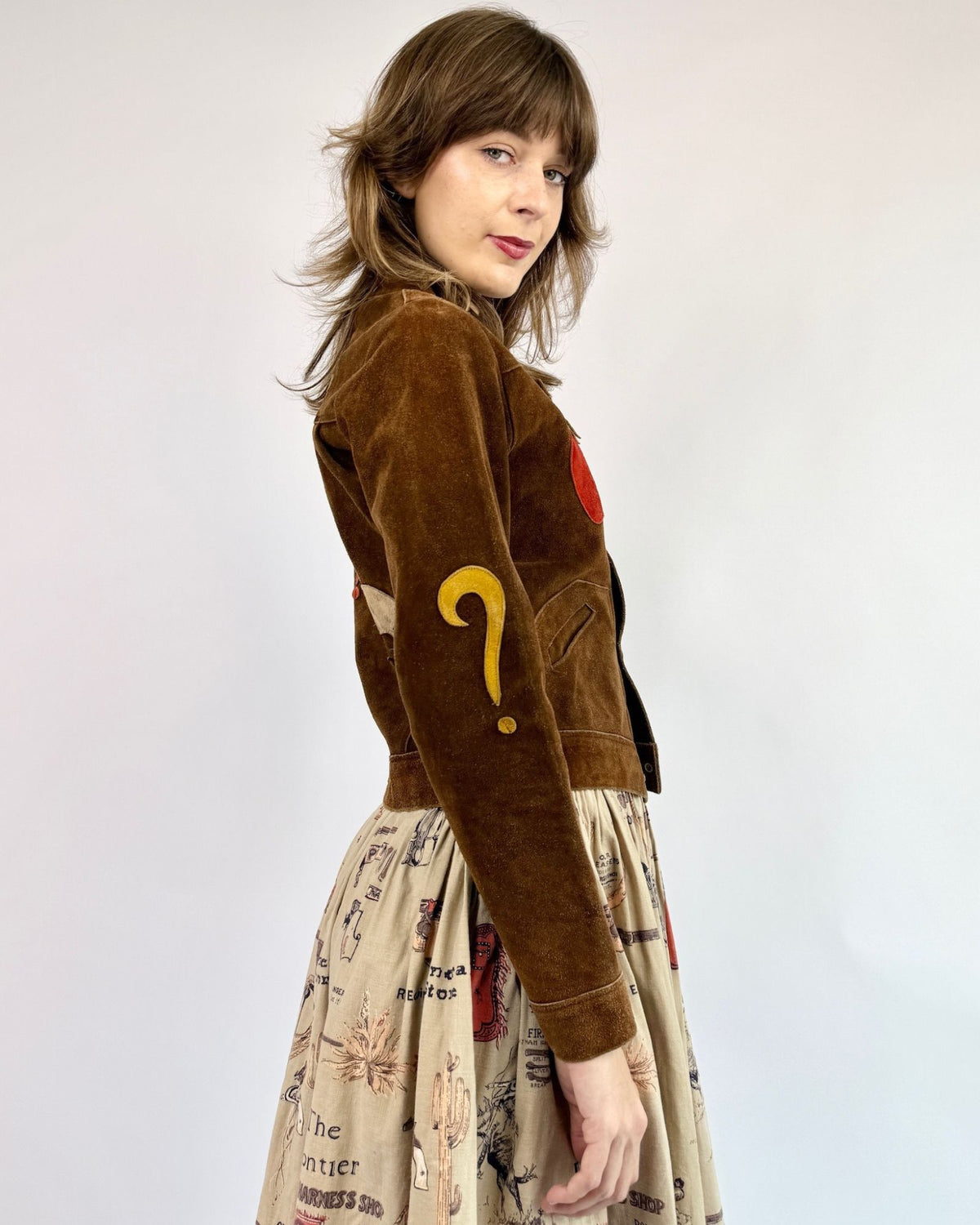 1960s Fantastical Findings Suede Patch Jacket