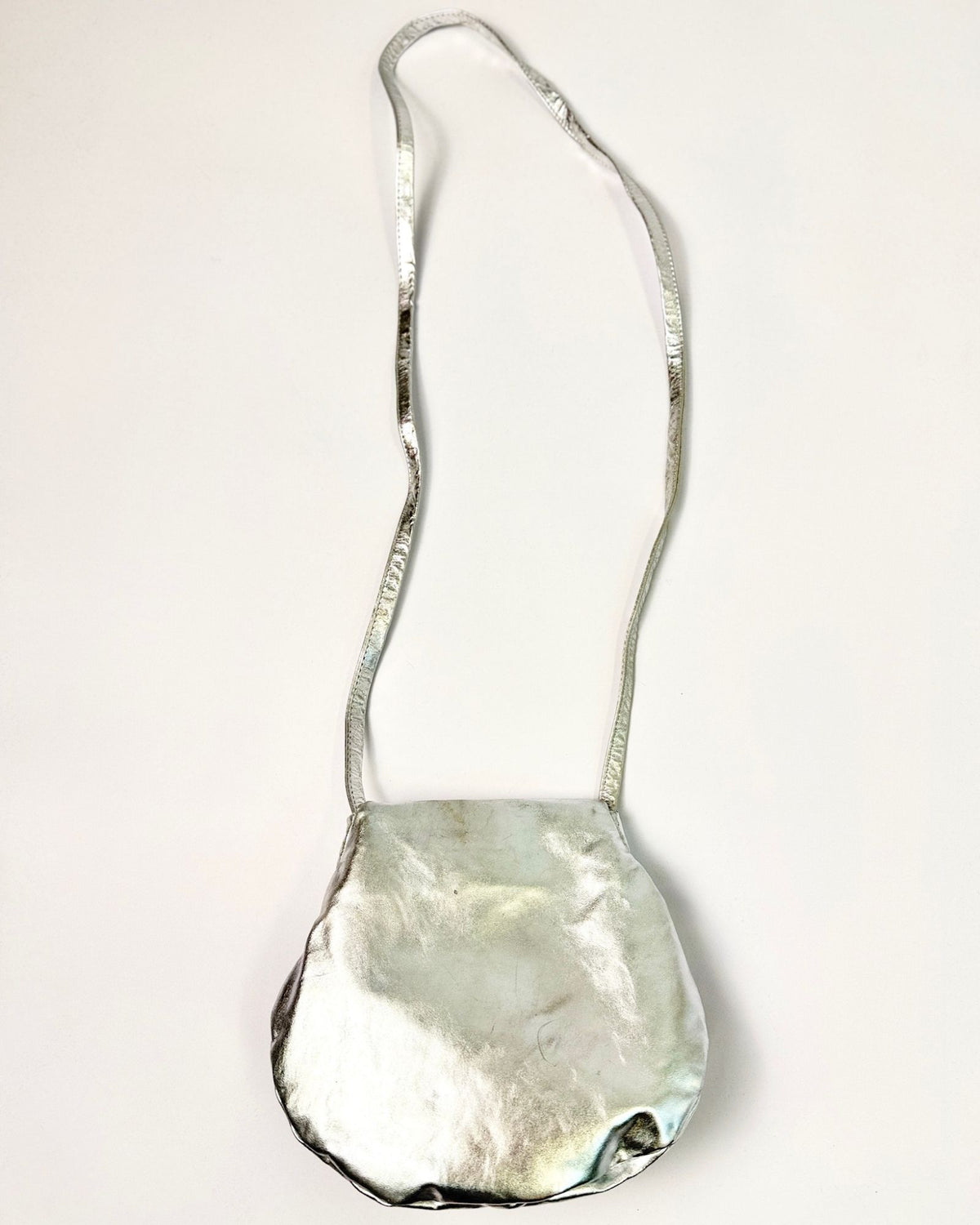 Brutalist Crystal Silver Bag