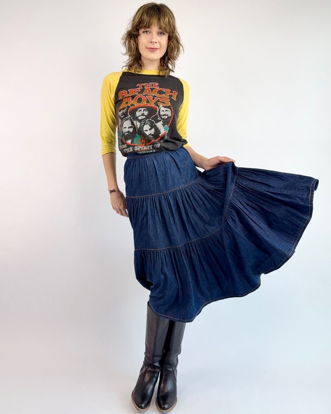 Tres Jolie Ideal Indigo Denim Skirt