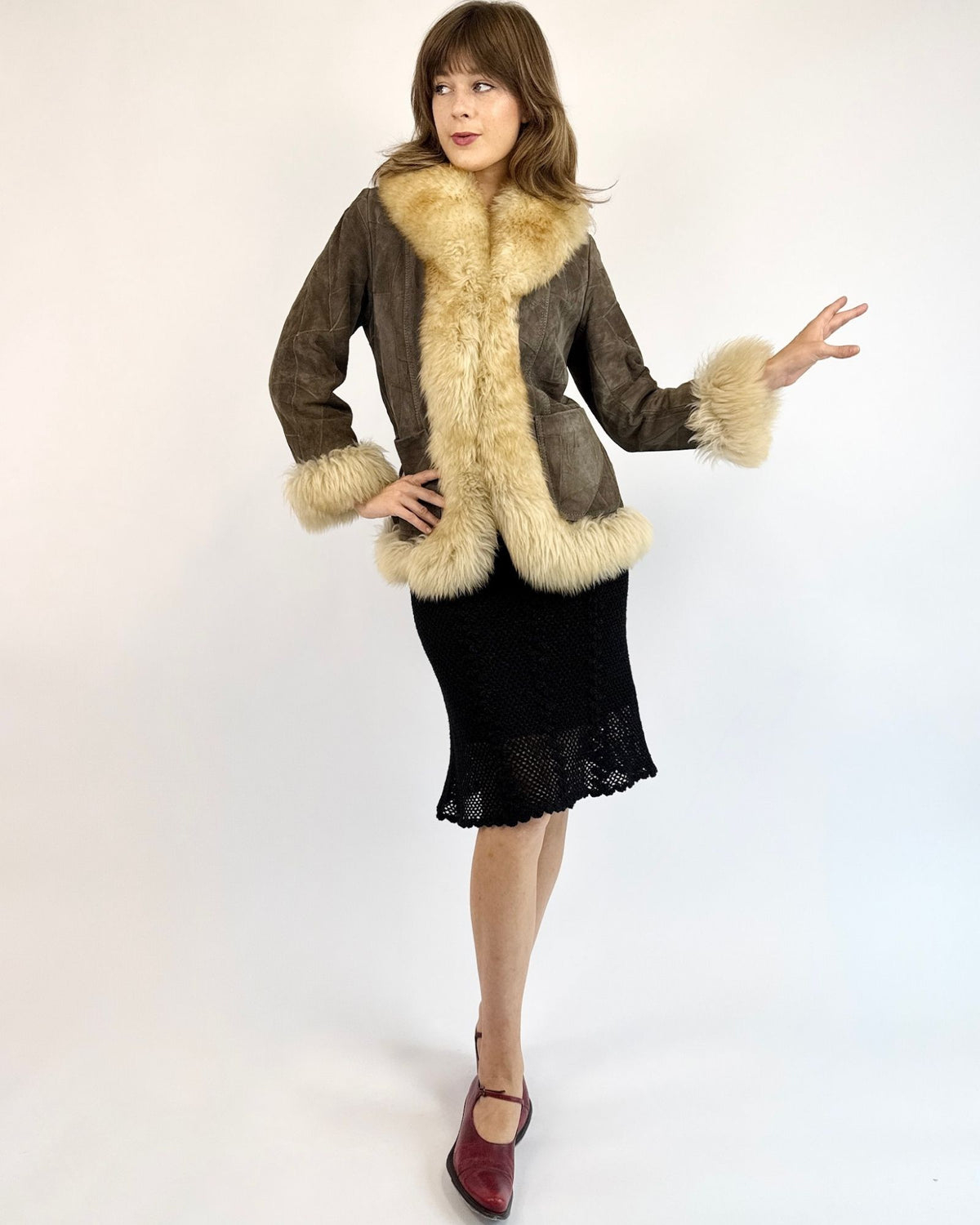 Cozy Overcast Patchwork Penny Lane Coat
