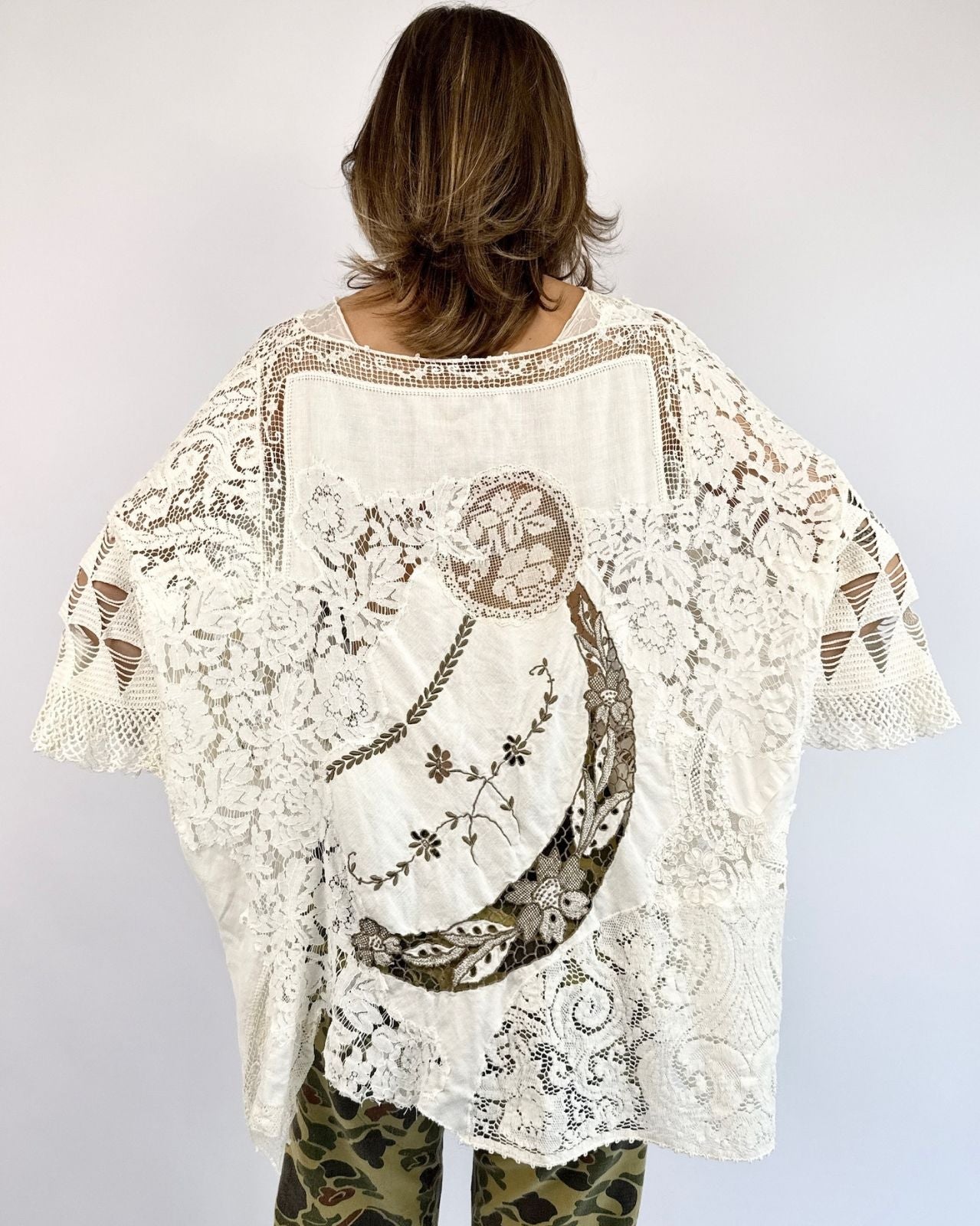 Char Soul Windows Lace Crochet Tunic