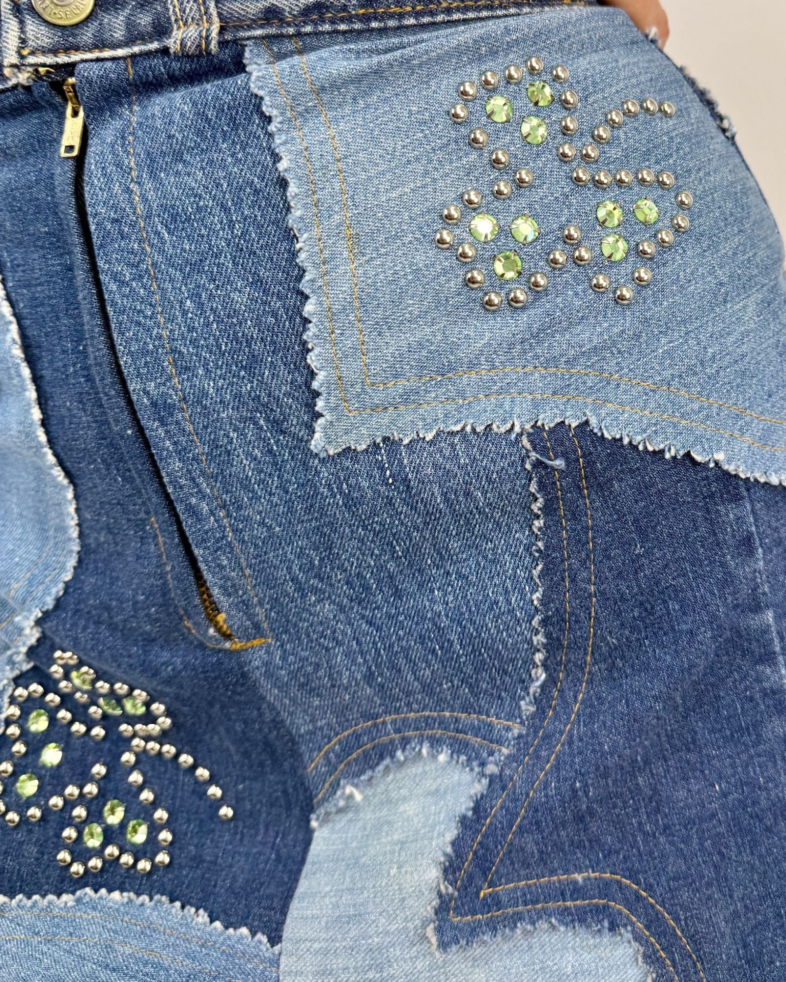 Lady Luck Levi's Patchwork Mini Skirt