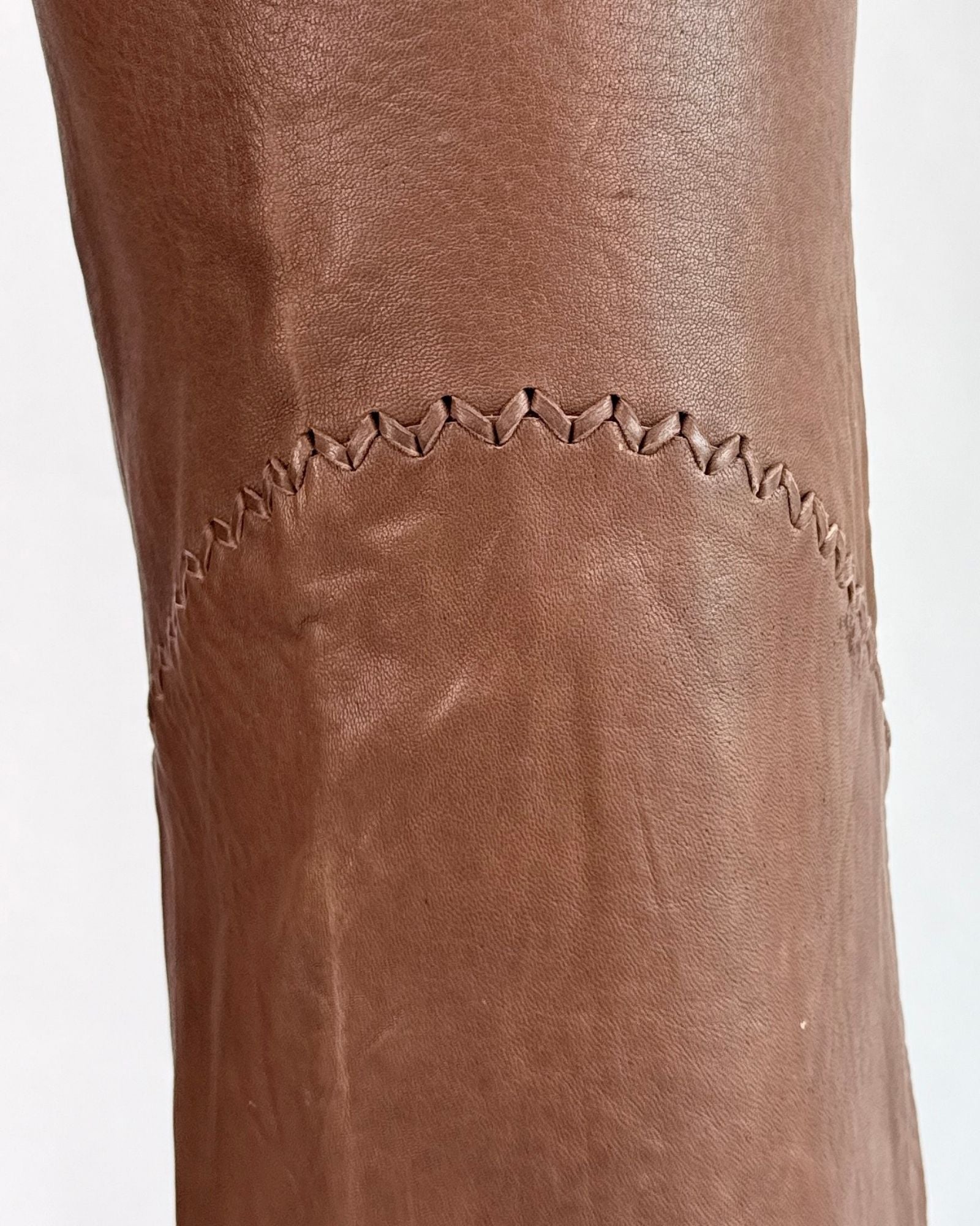 A Sweet Stroll Brown Buckskin Bell Bottoms