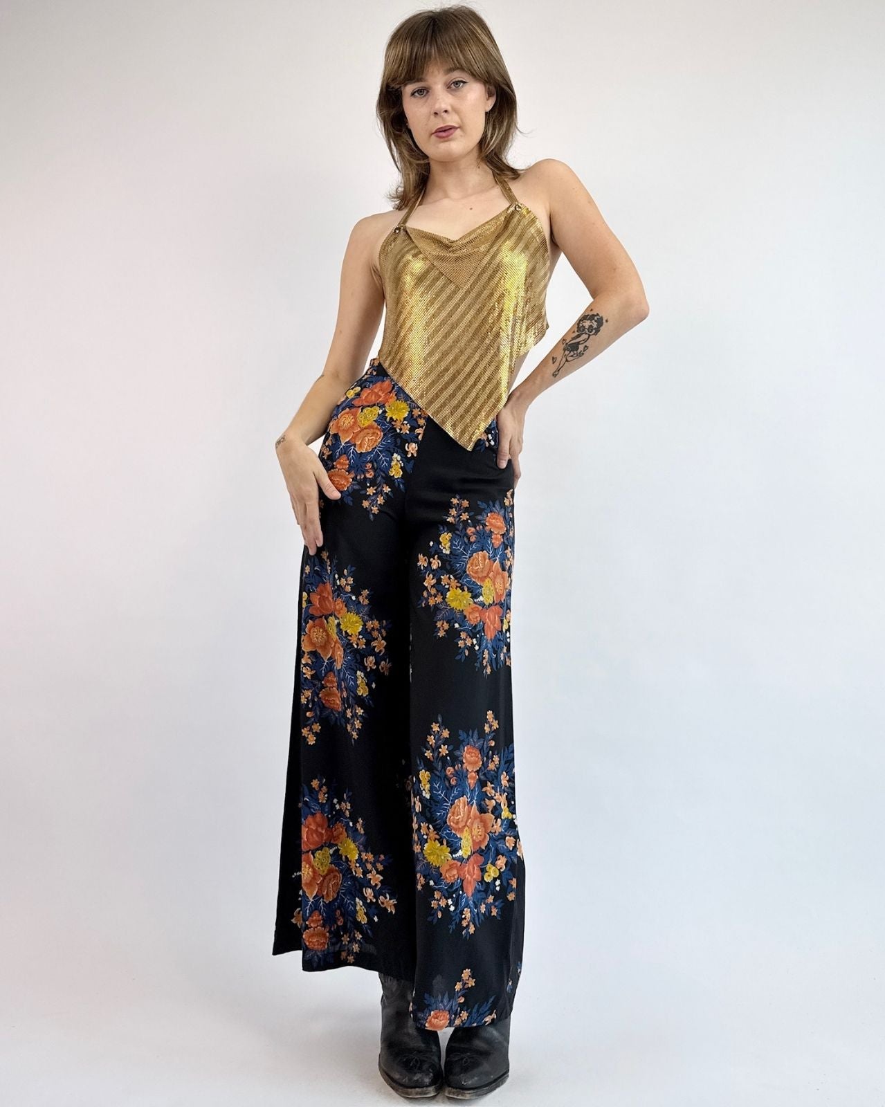 Golden Hour Chainmail Halter Top