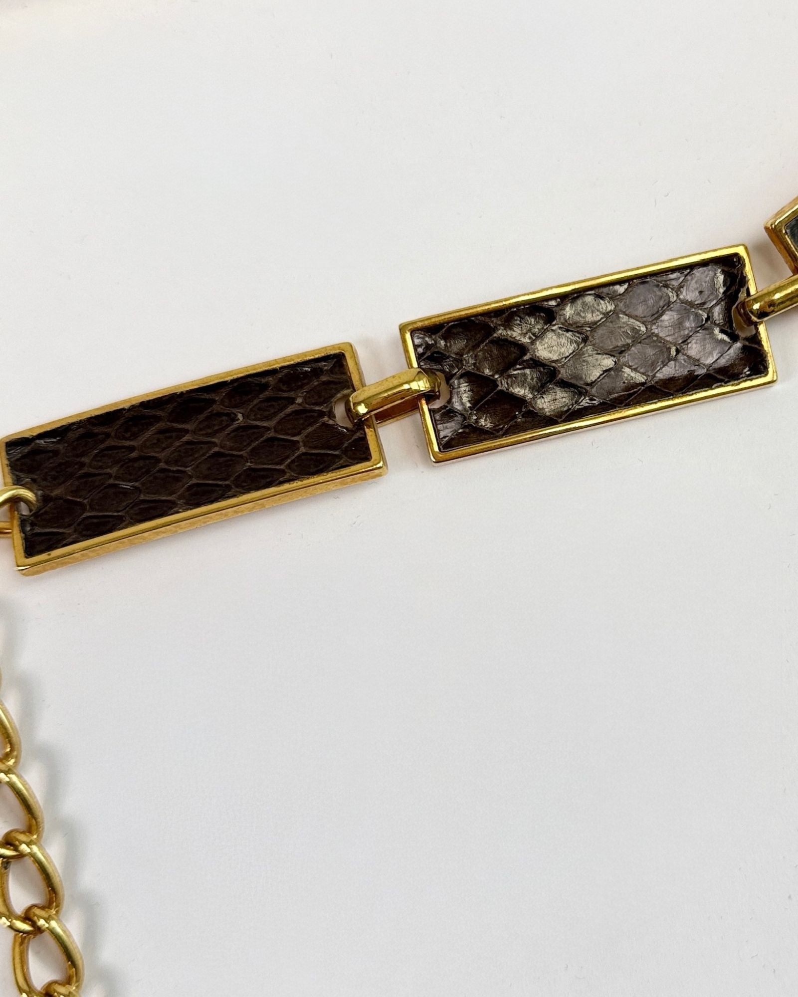 Brown Snake Chain Belt