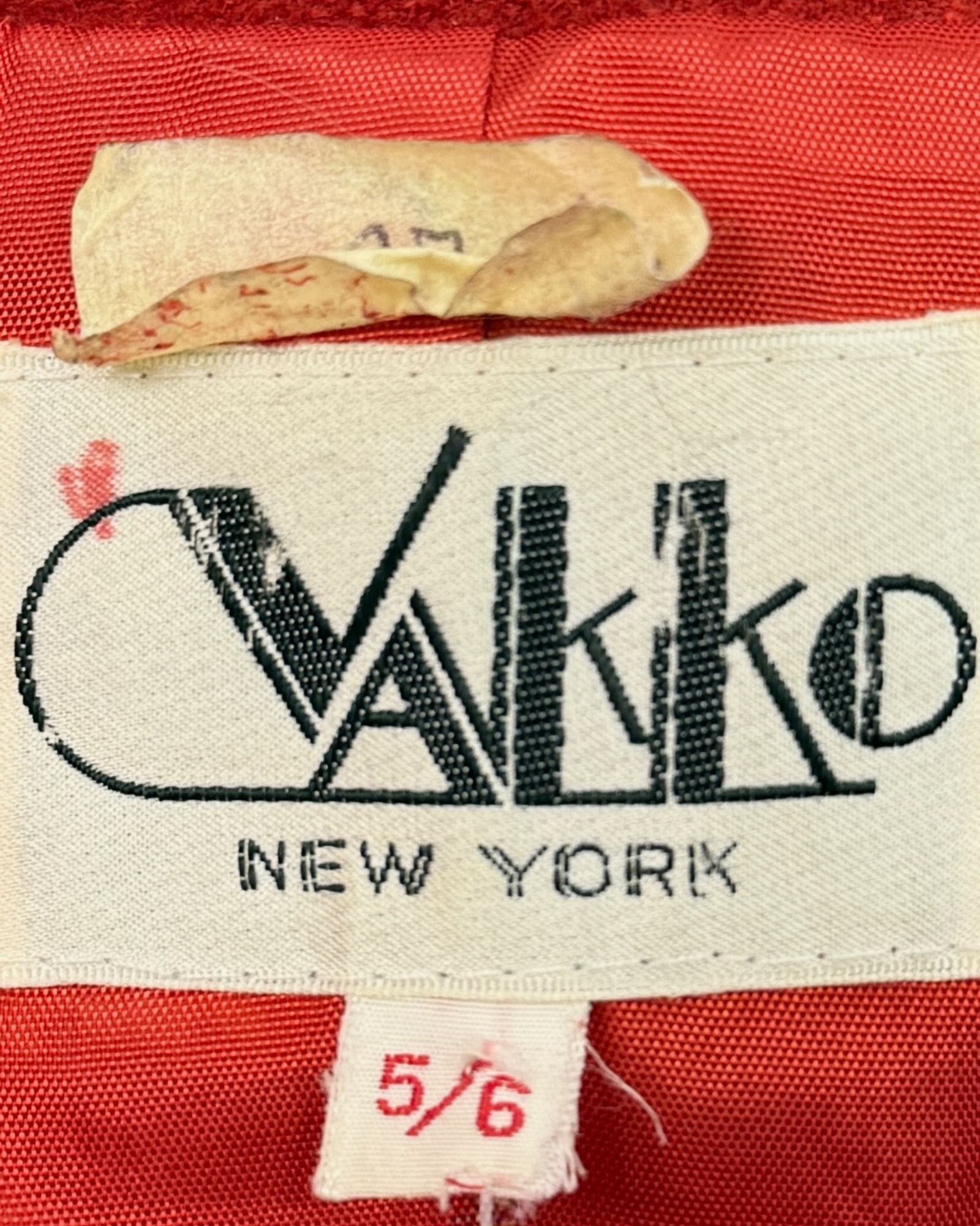 Vakko Suede Red Fringe Jacket