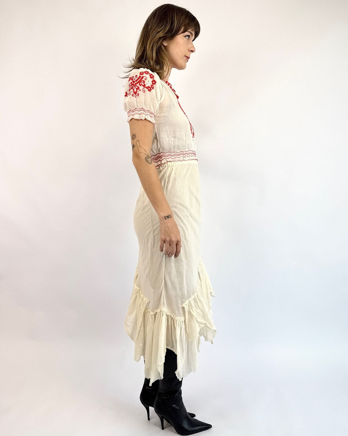 A Wishing Token White Gauze Skirt