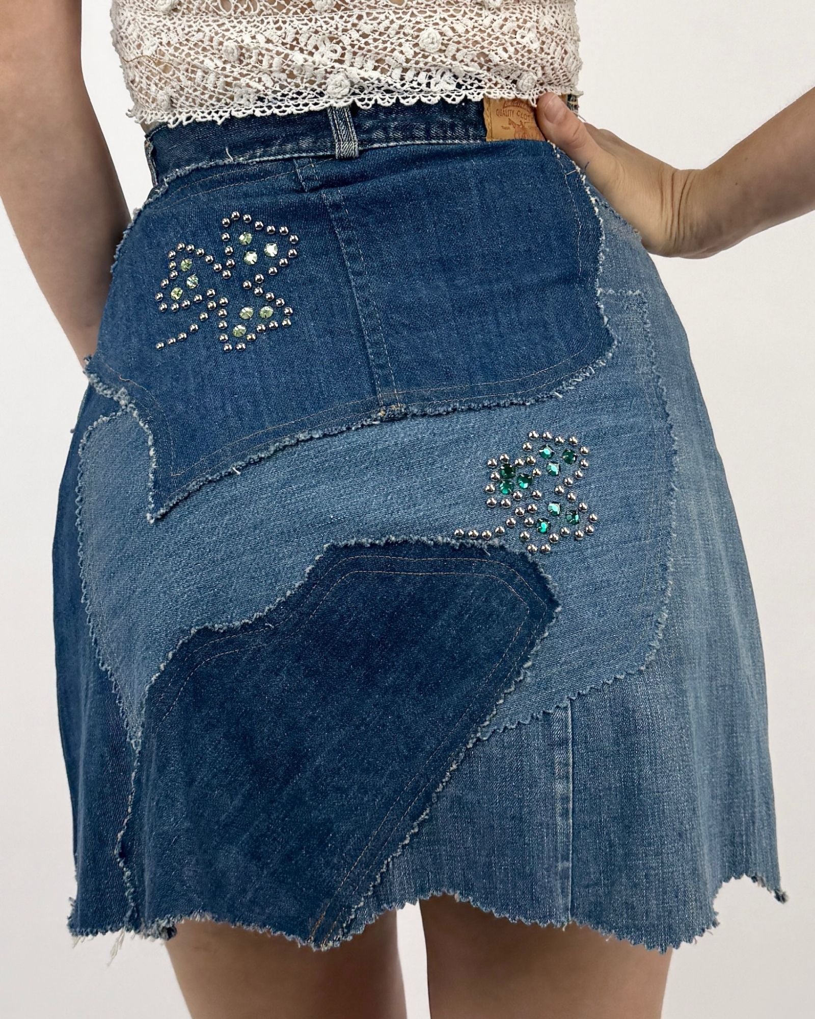 Lady Luck Levi's Patchwork Mini Skirt