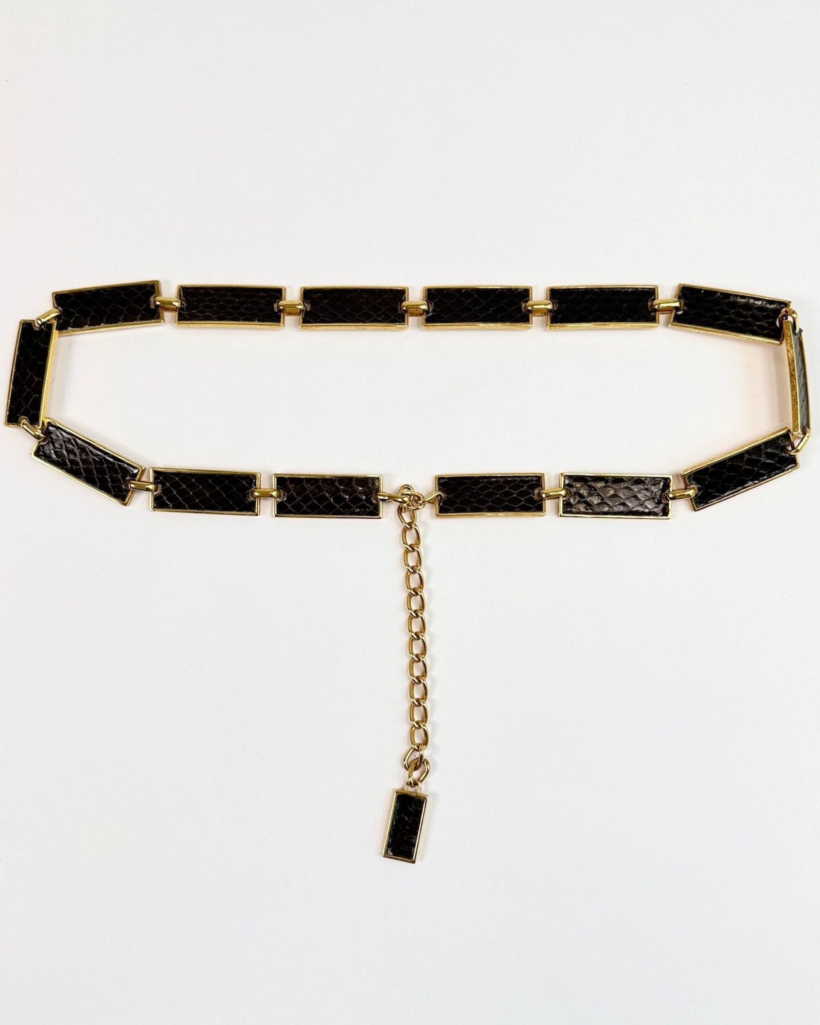 Brown Snake Chain Belt