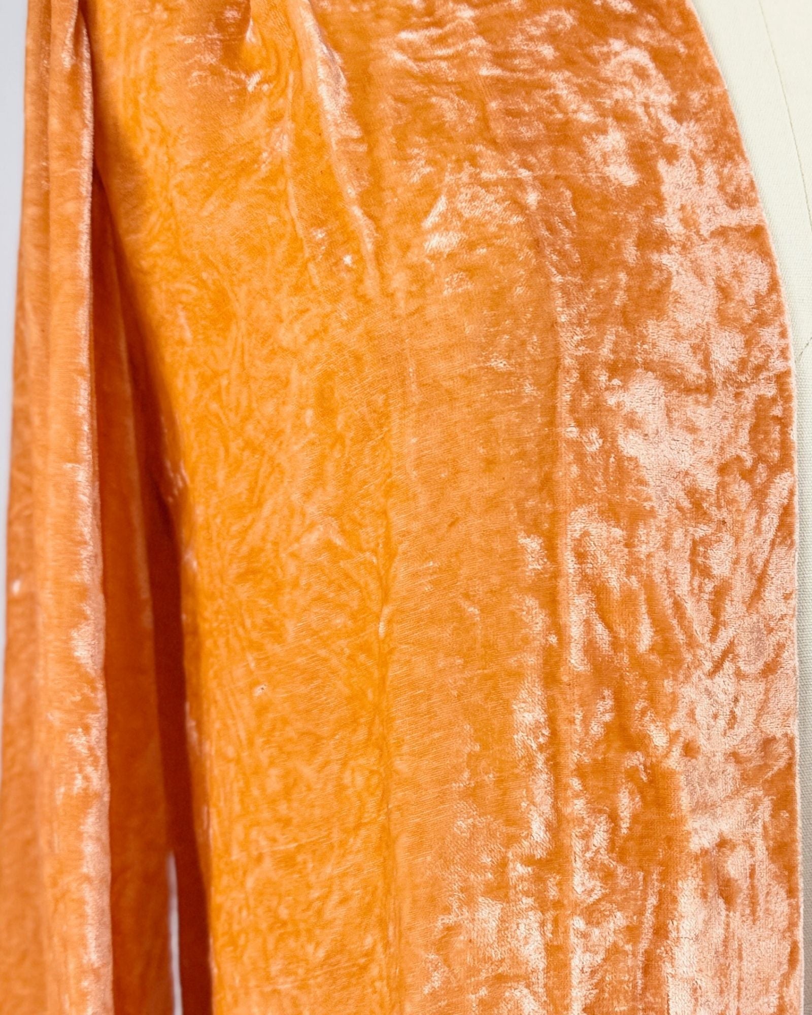 30s Creamsicle Silk Velvet Jacket