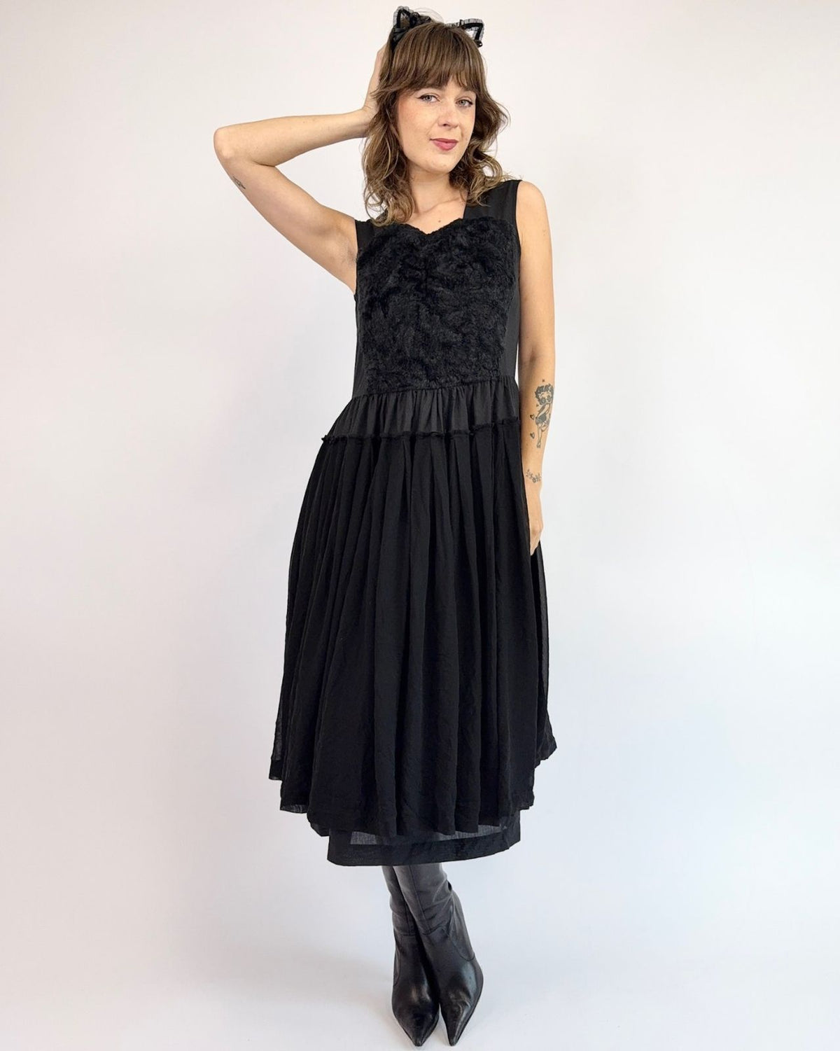 Comme De Garcons Nine Lives Midi Dress