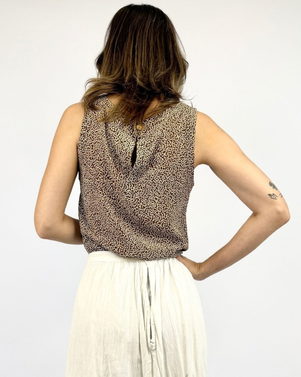 Chanel Squiggle On Silk Tank