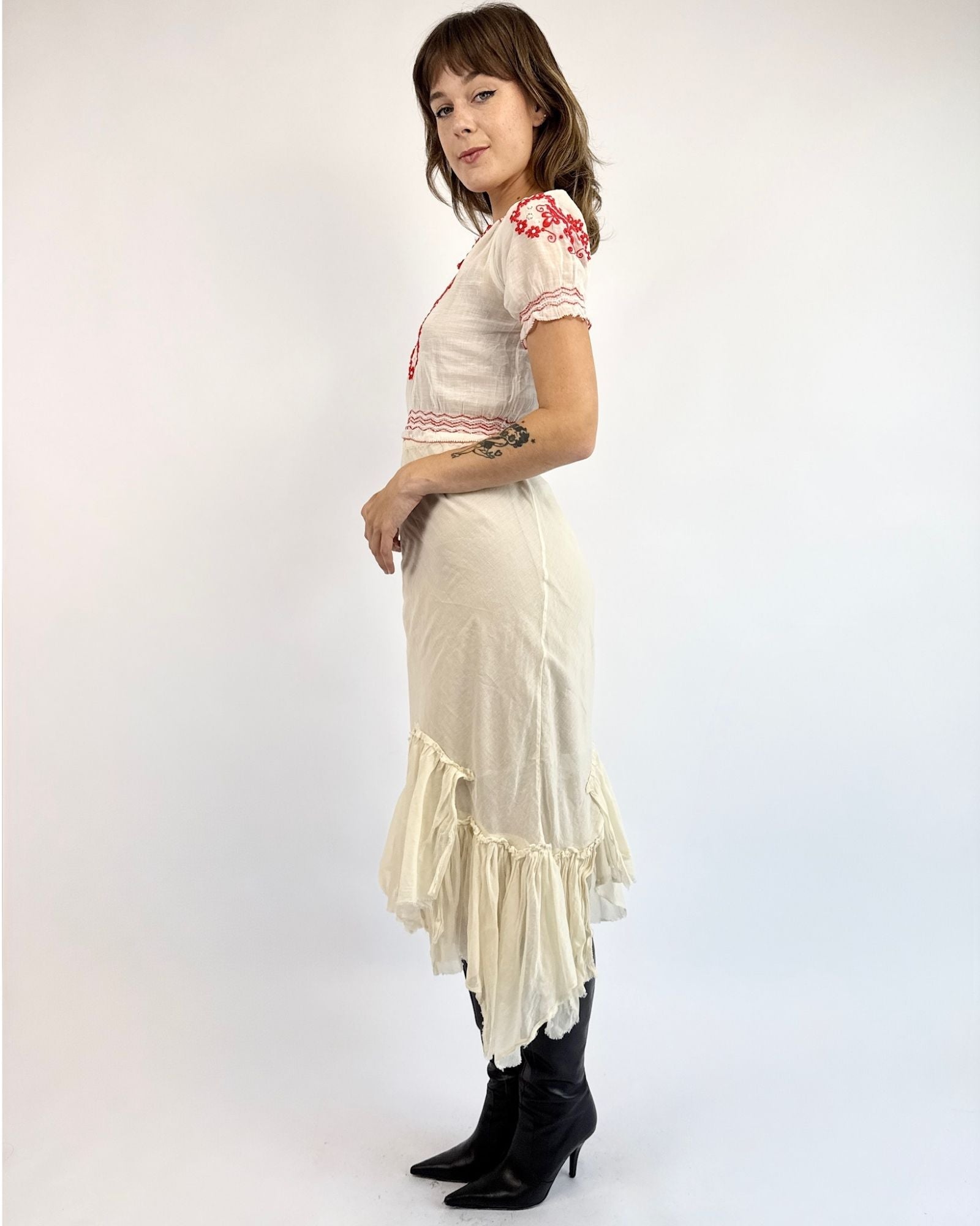 A Wishing Token White Gauze Skirt