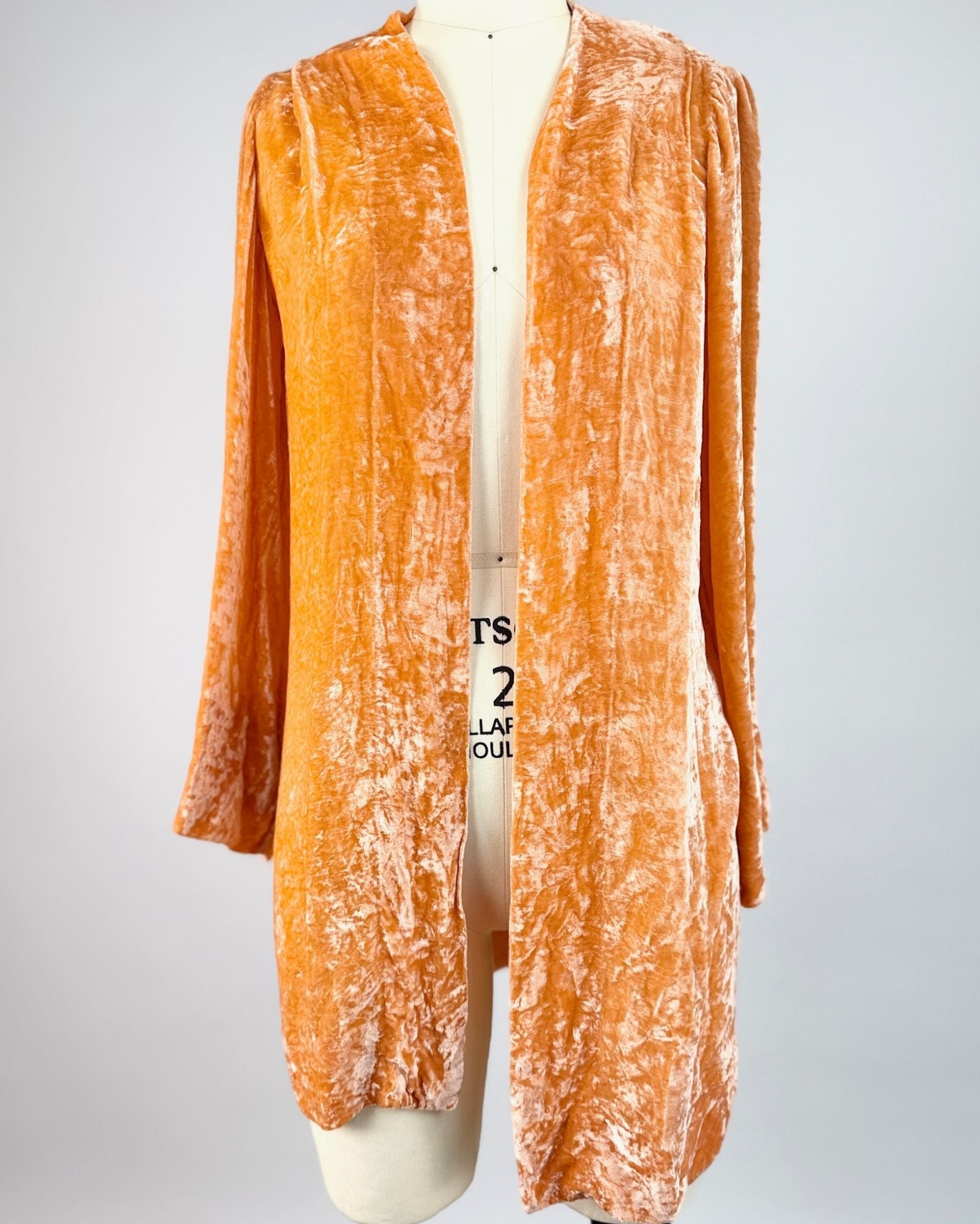 30s Creamsicle Silk Velvet Jacket
