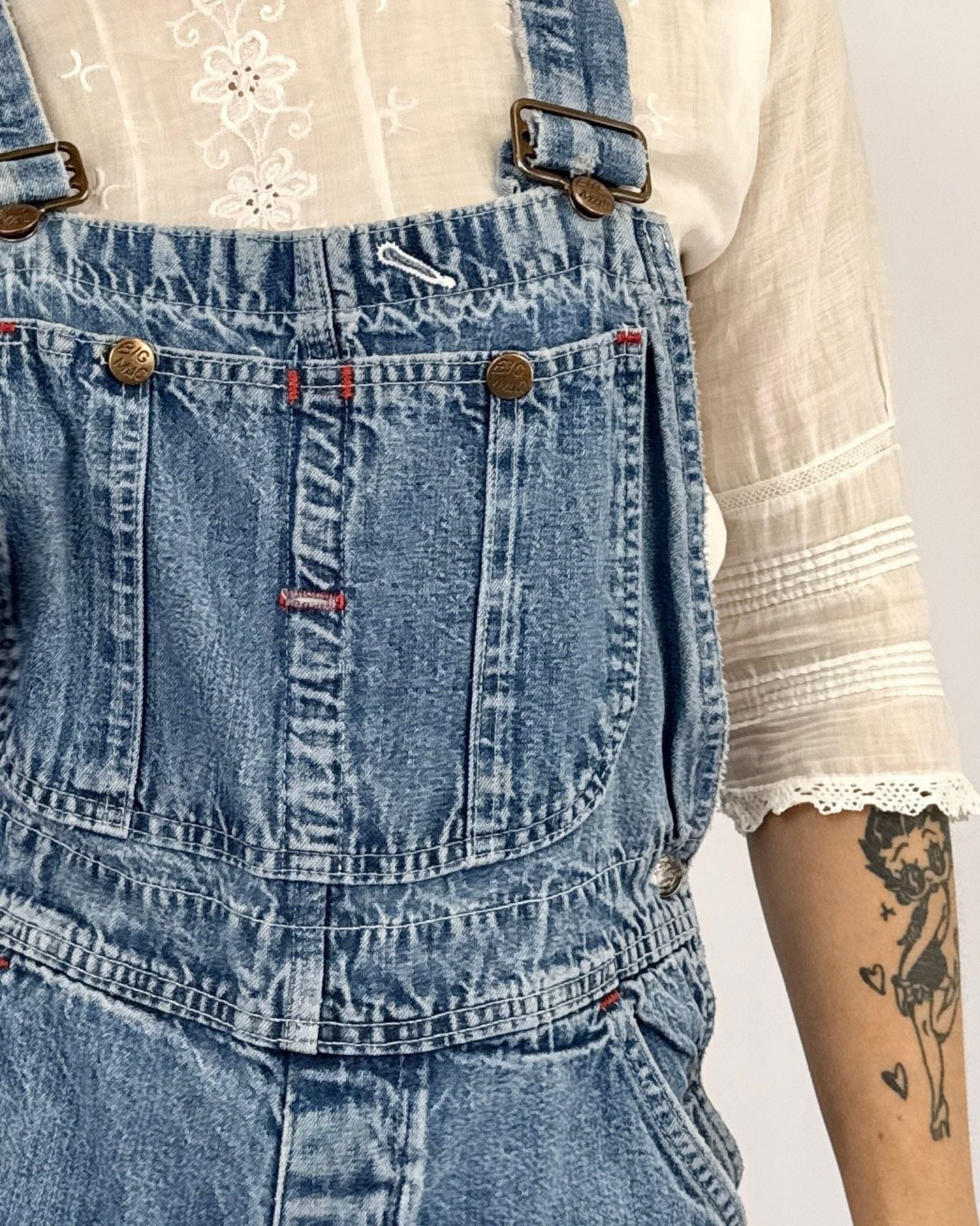Big Mac Long Story Short Denim Overalls