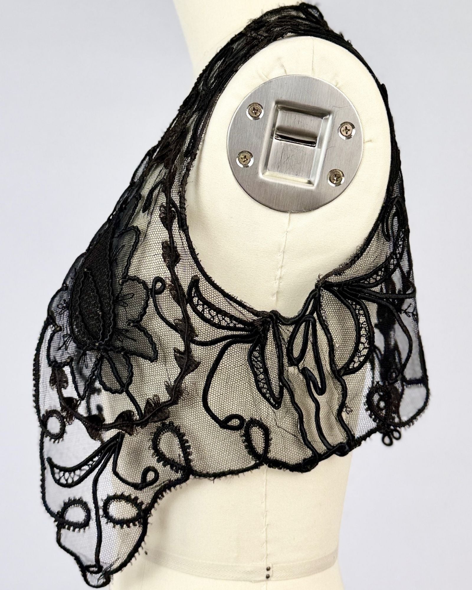 Antique Black Embroidered Vest