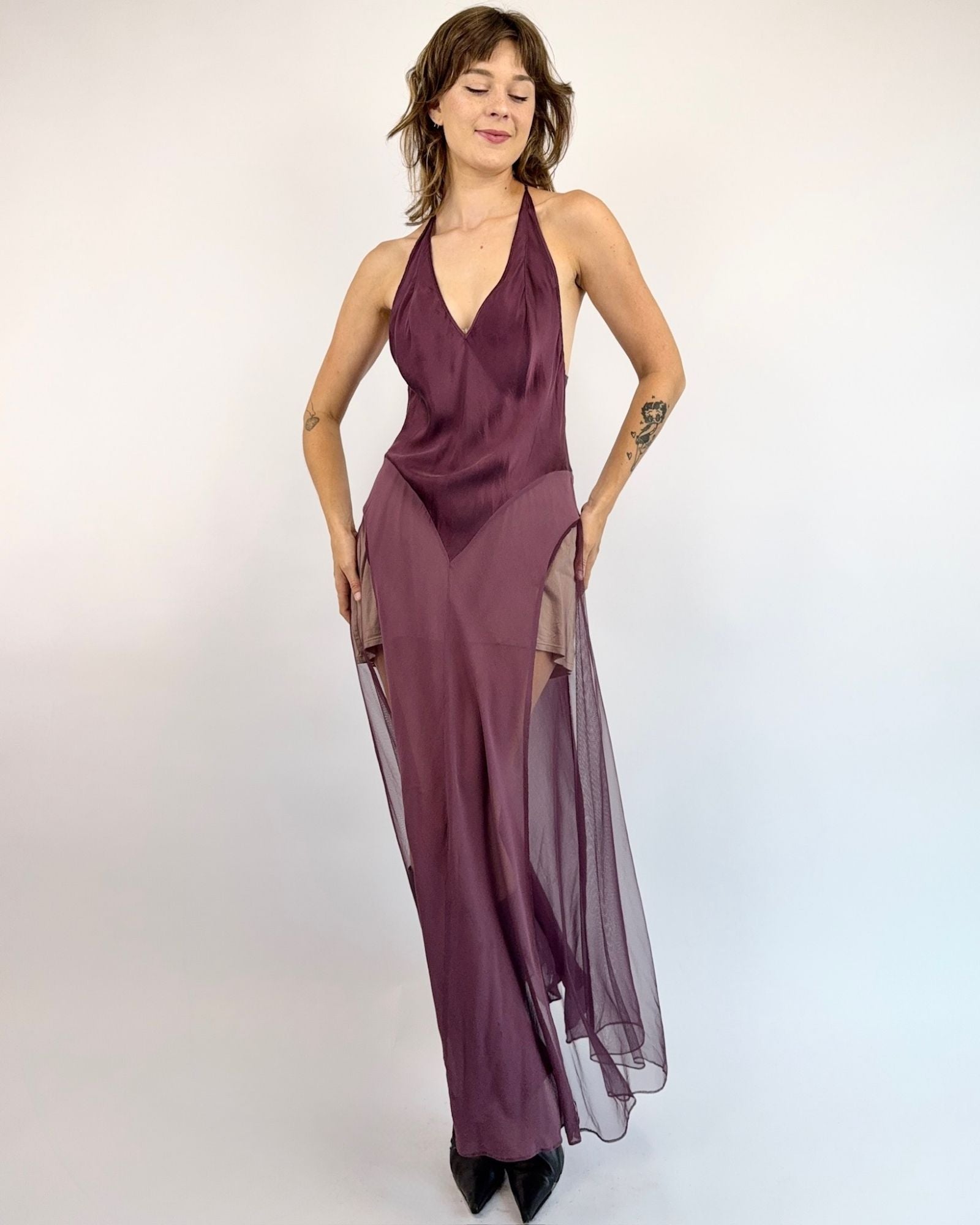 Victoria's Secret Sugared Plum Silk Gown