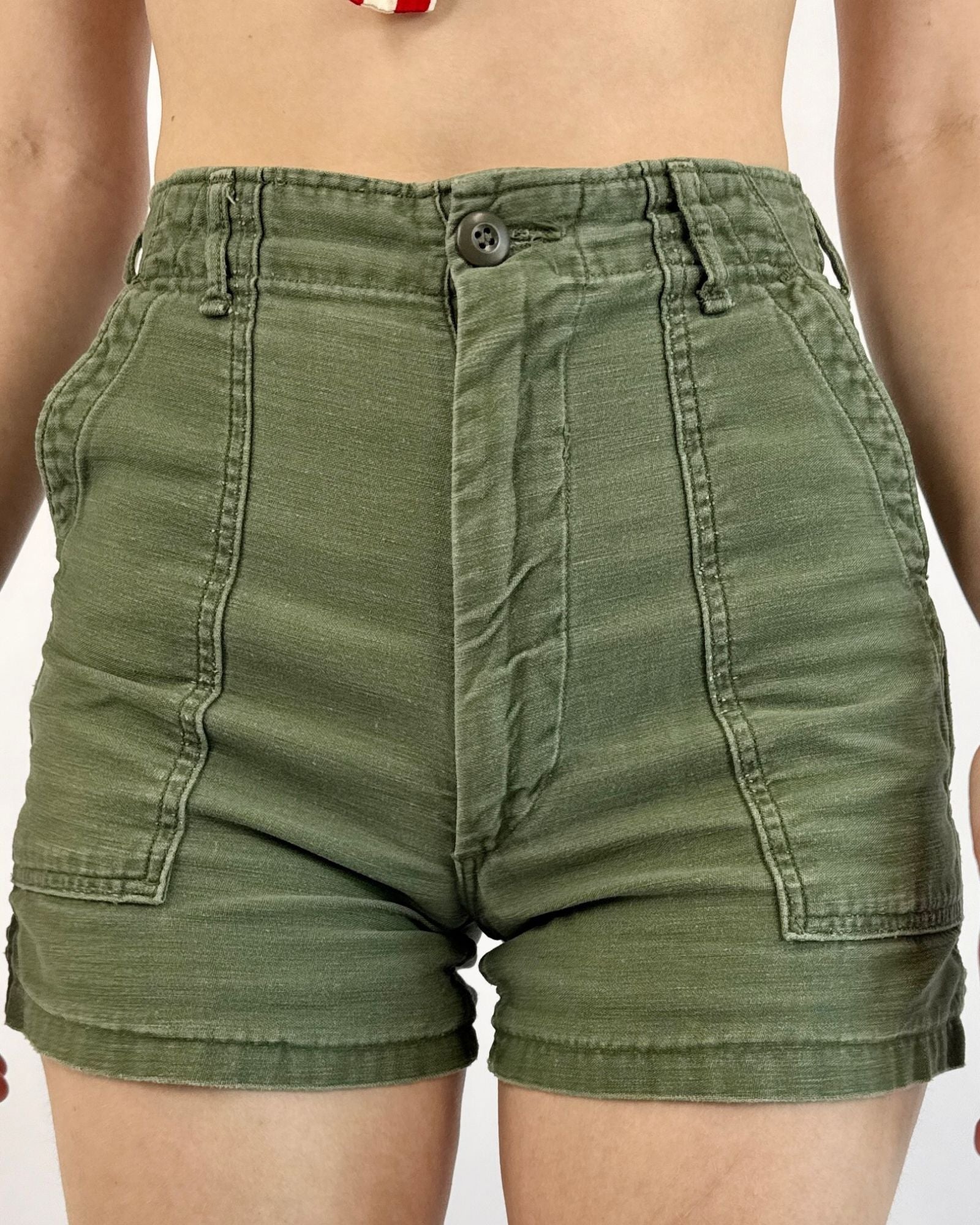 Olive You Fatigue Shorts
