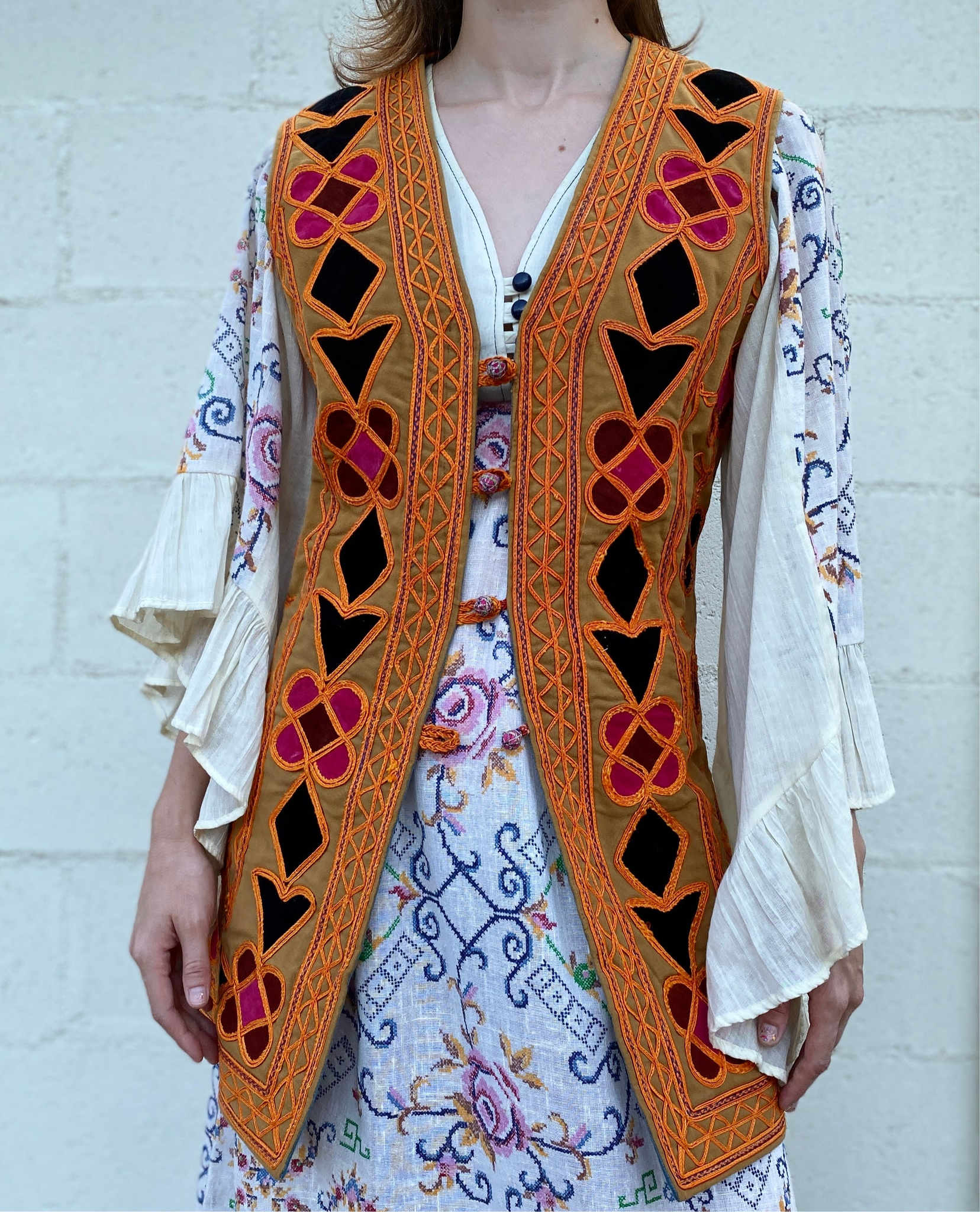 You're Welcome To My Heart 60's Colorful Moroccan Vest