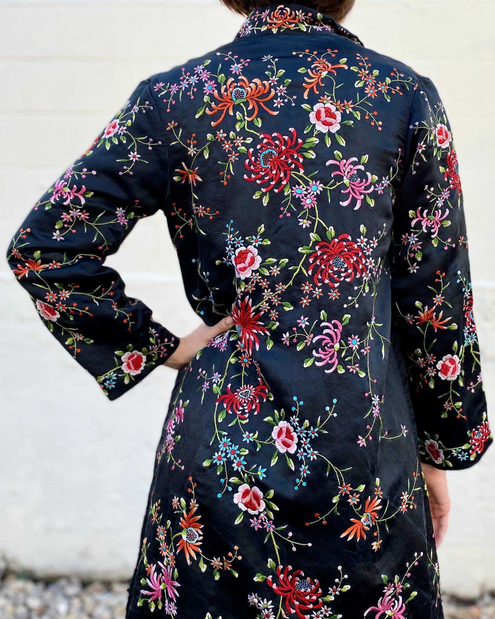 Put A Flower In Your Pocket Silk Embroidered Jacket