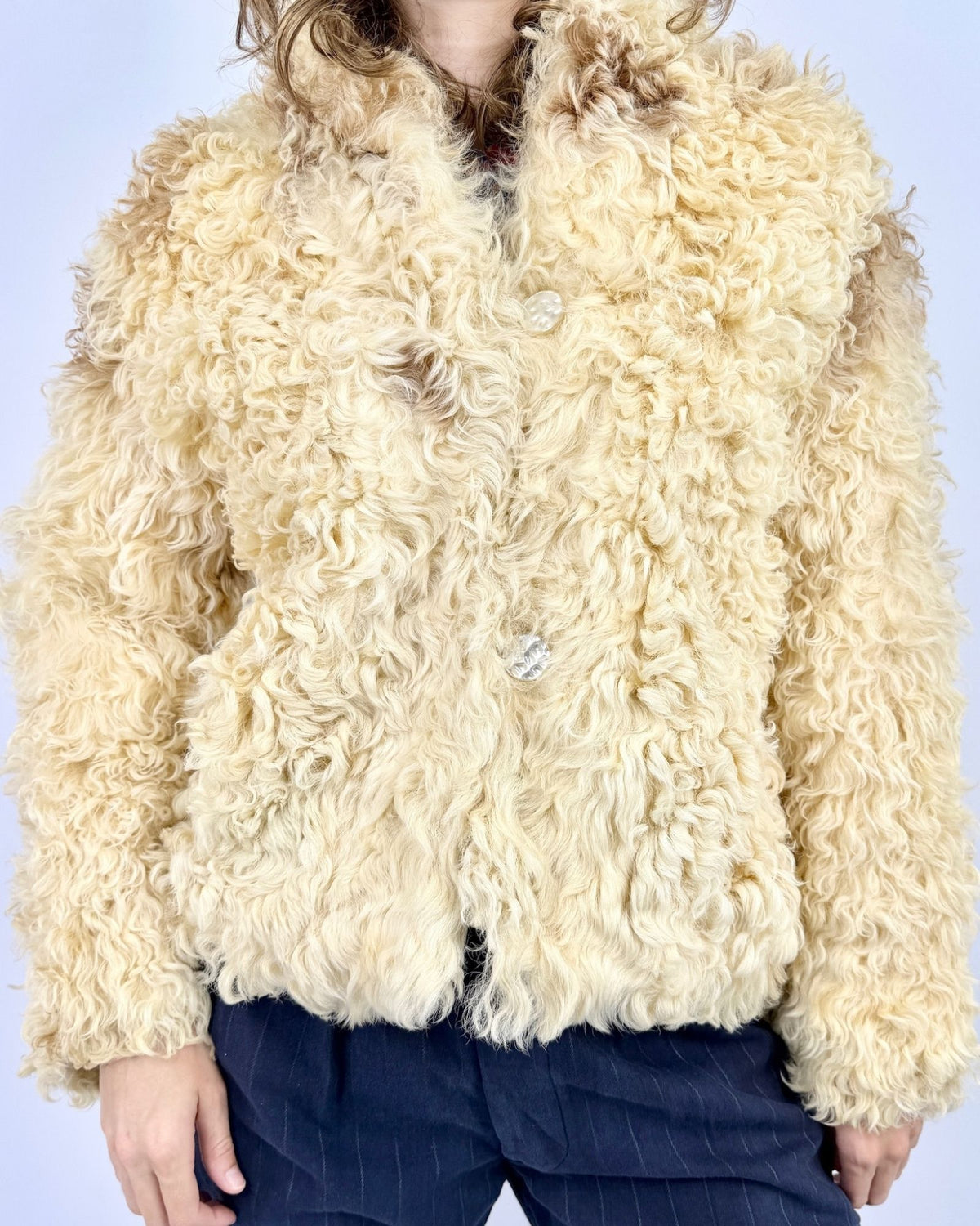 A Night Like This Curly Lamb Coat