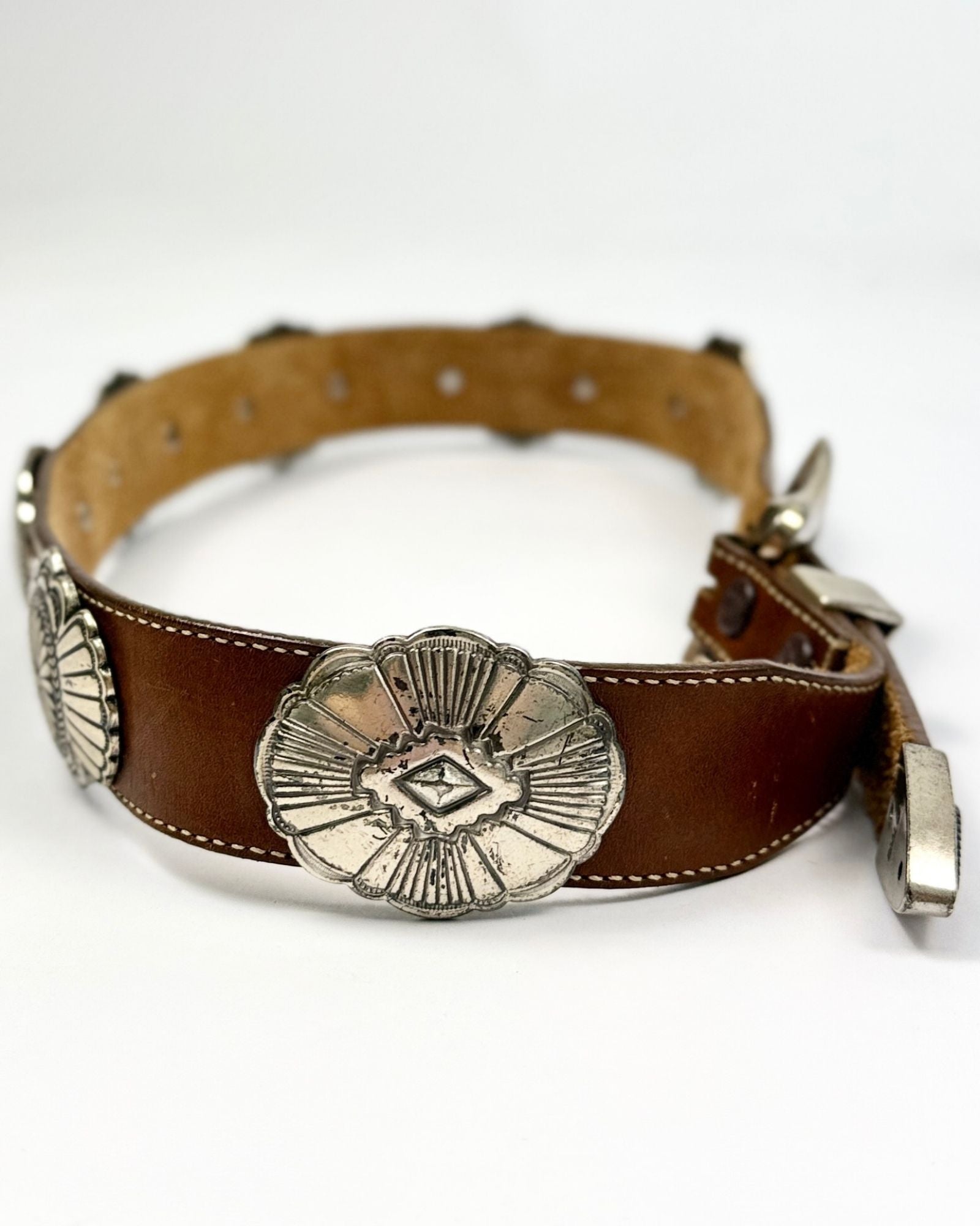 Medium Brown Concho Belt