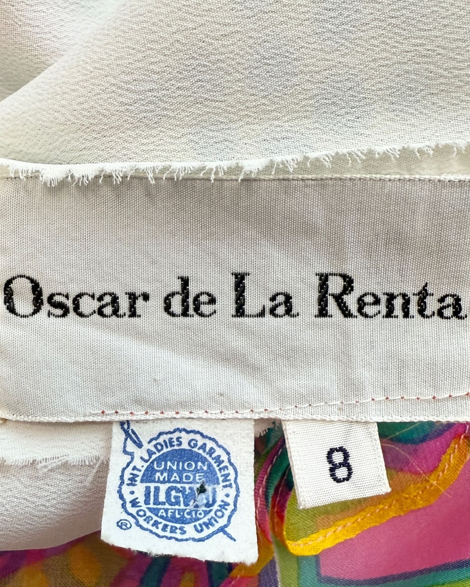 Oscar de La Renta Take A Trip Psych Dress