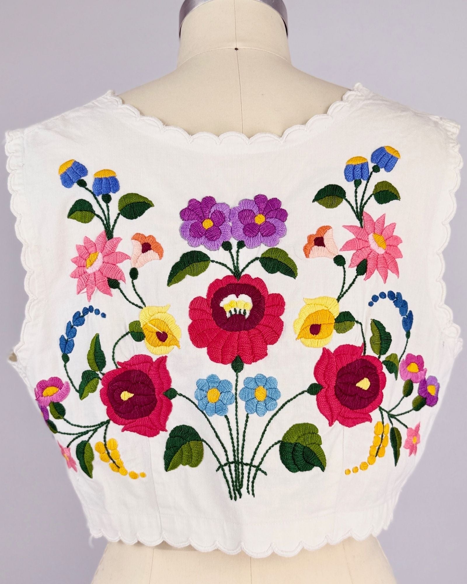 Embroidered Flower Power Top