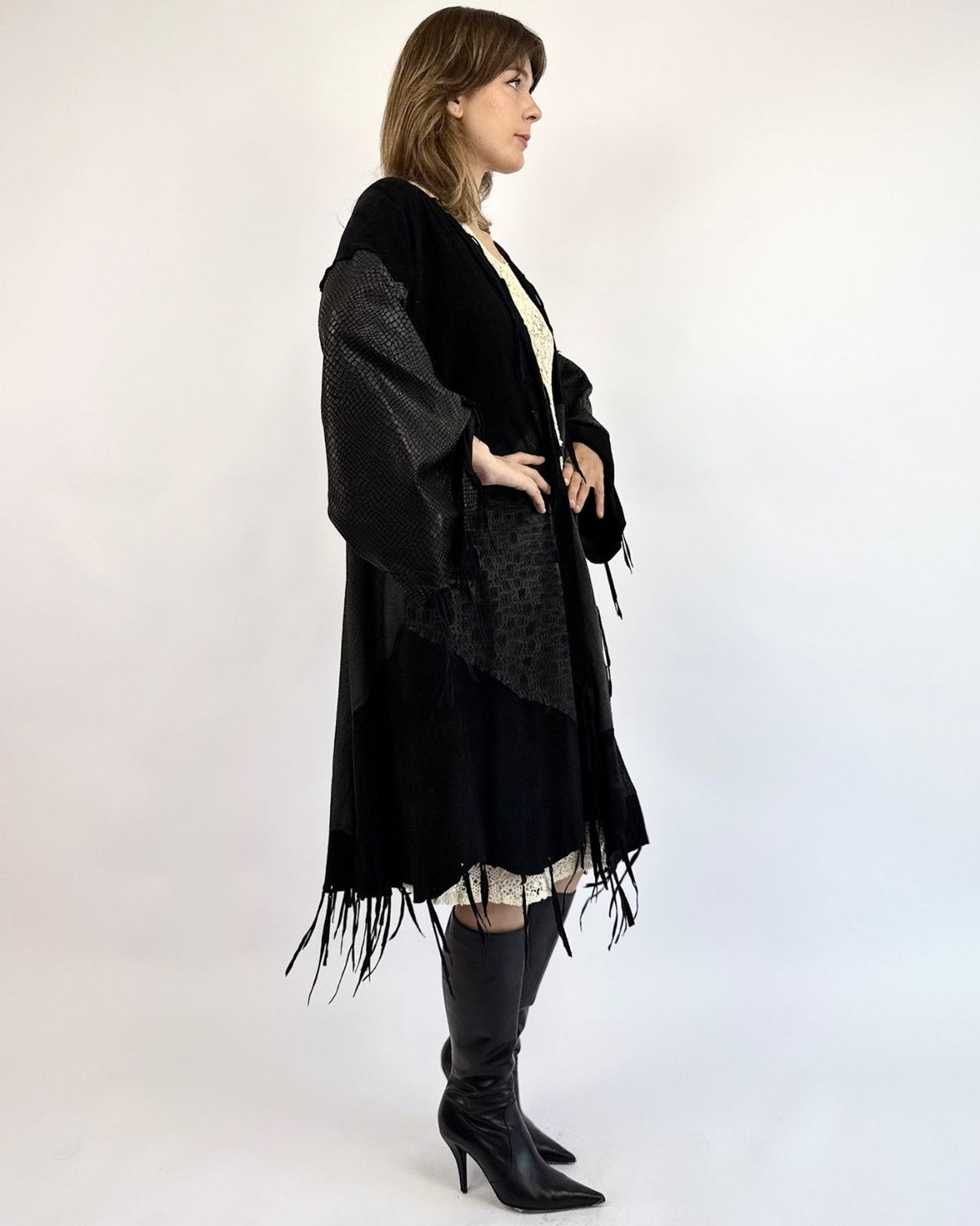 A Luxe Mix Leather and Suede Jacket