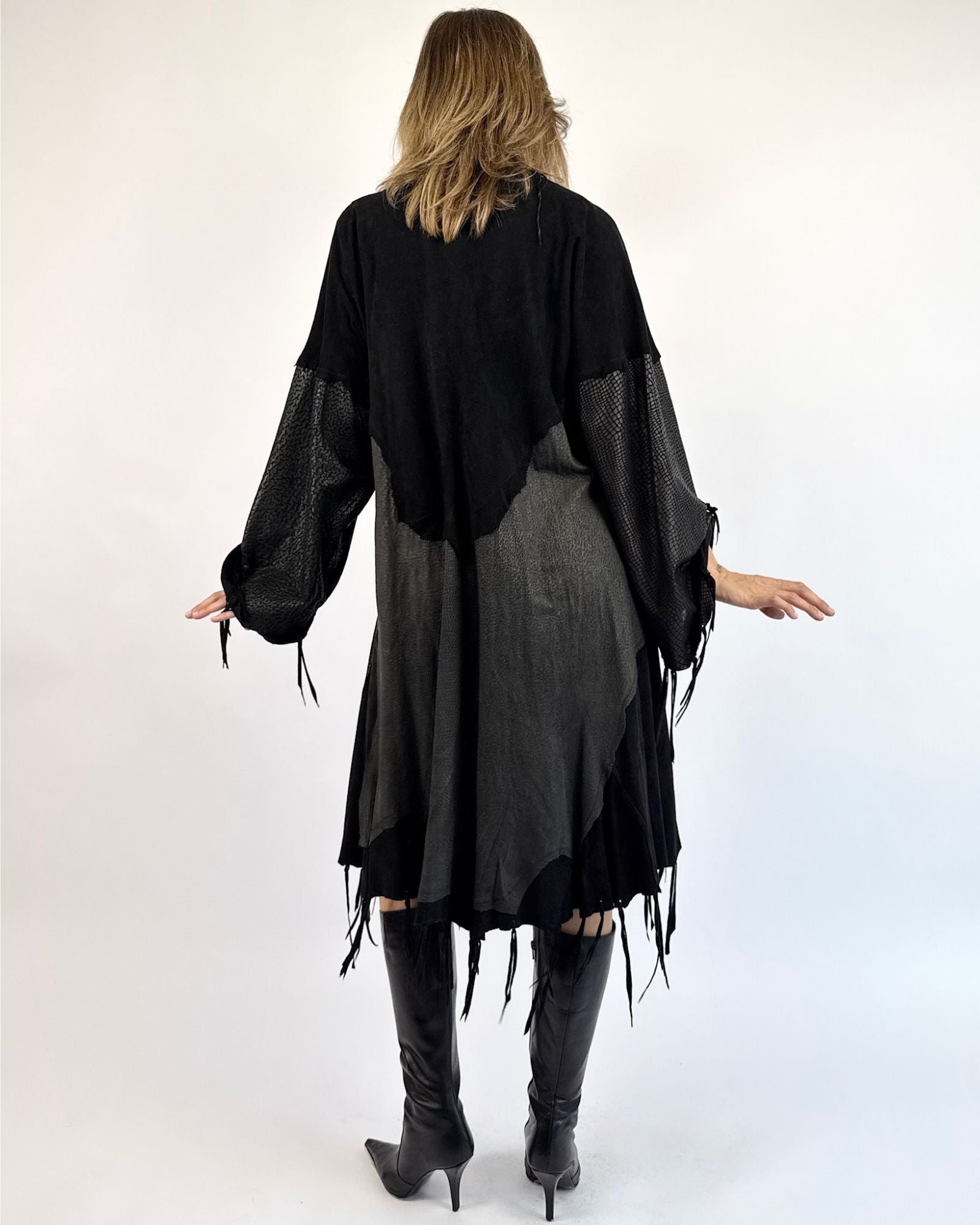 A Luxe Mix Leather and Suede Jacket