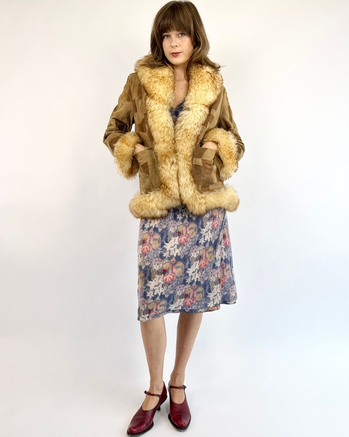 A Piece of You Patchwork Suede Coat