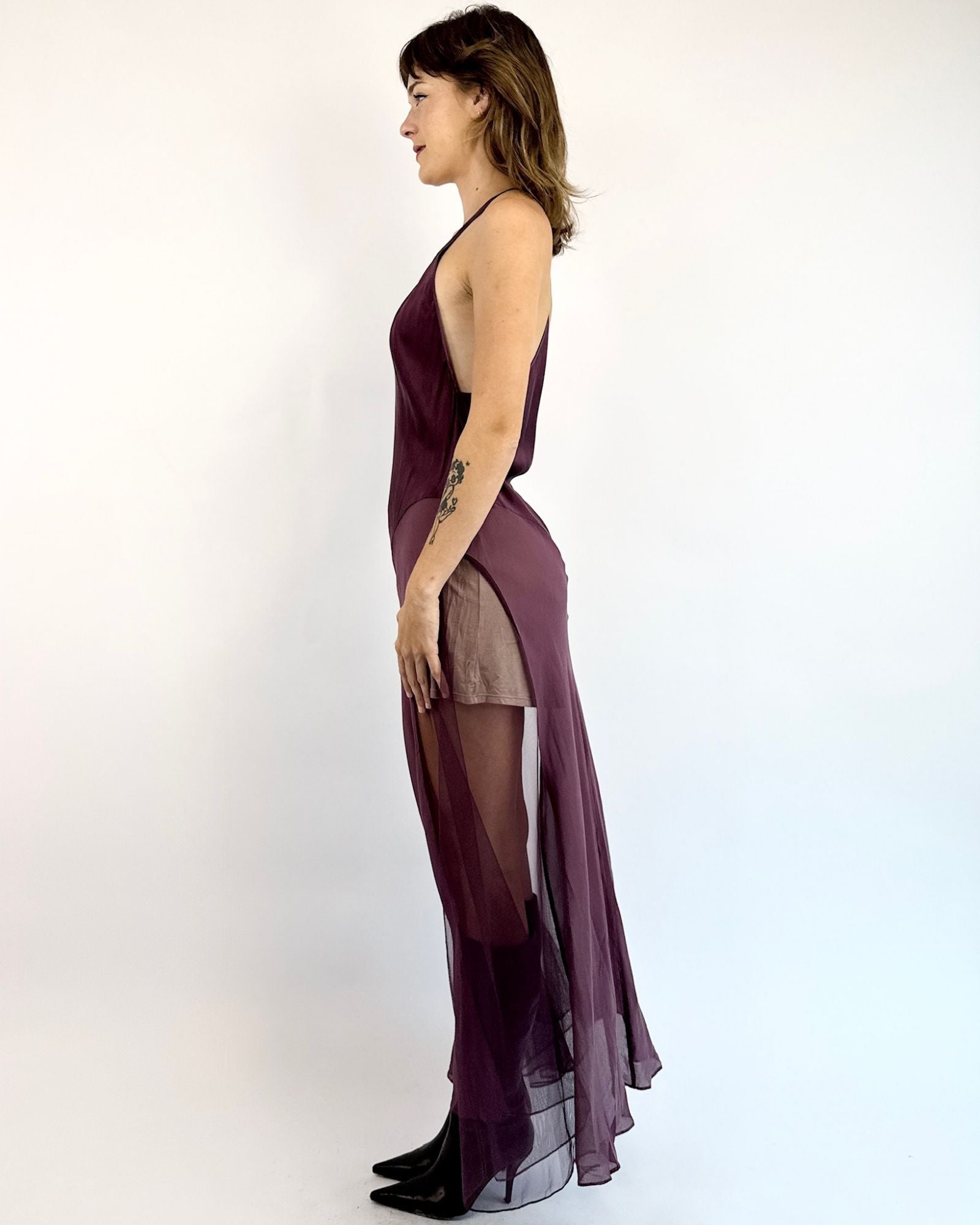 Victoria's Secret Sugared Plum Silk Gown