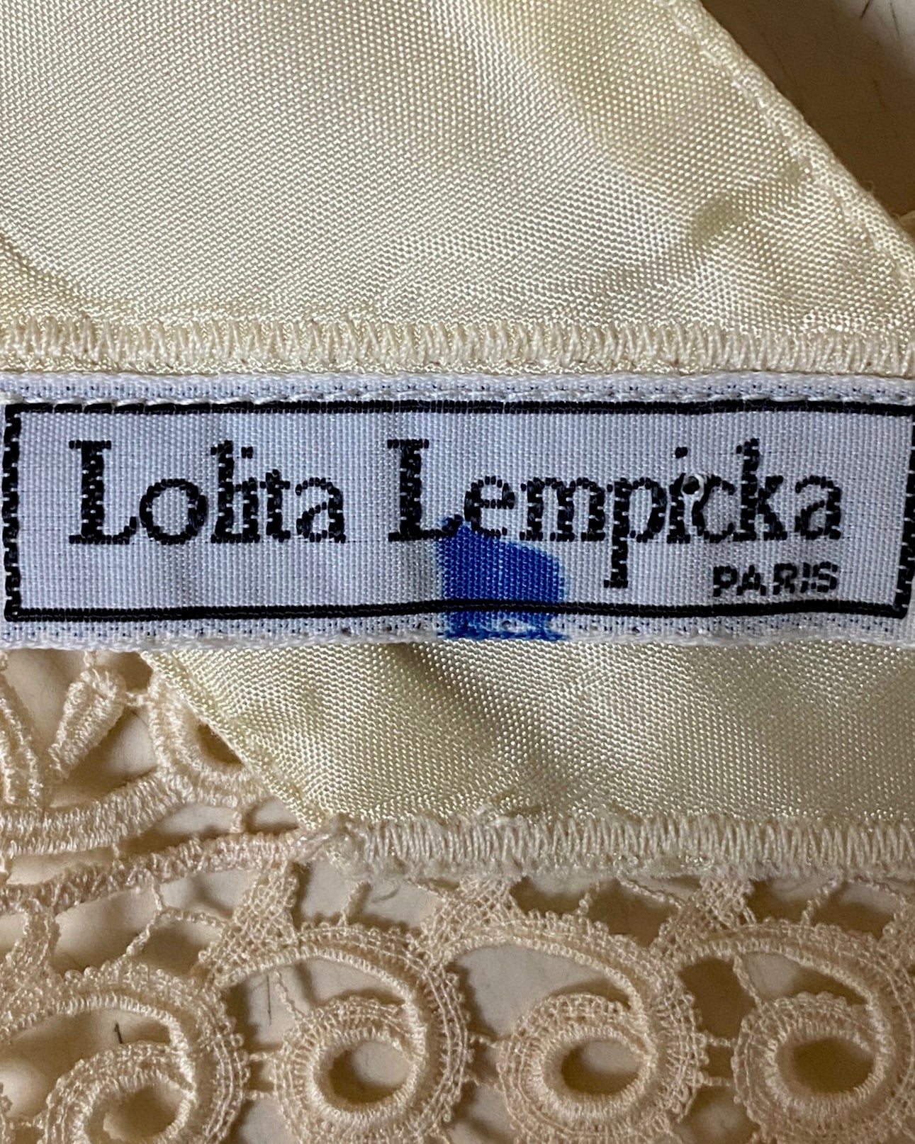 Lolita Lempicka Sweet Cream Linen & Lace Top