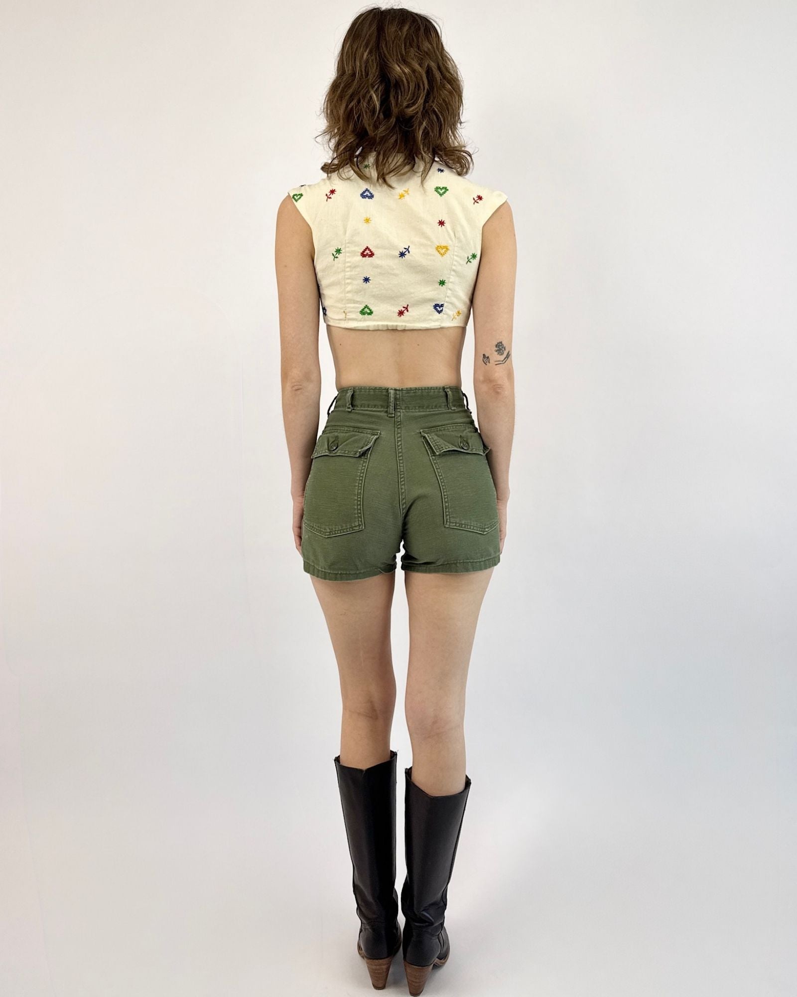 Olive You Fatigue Shorts
